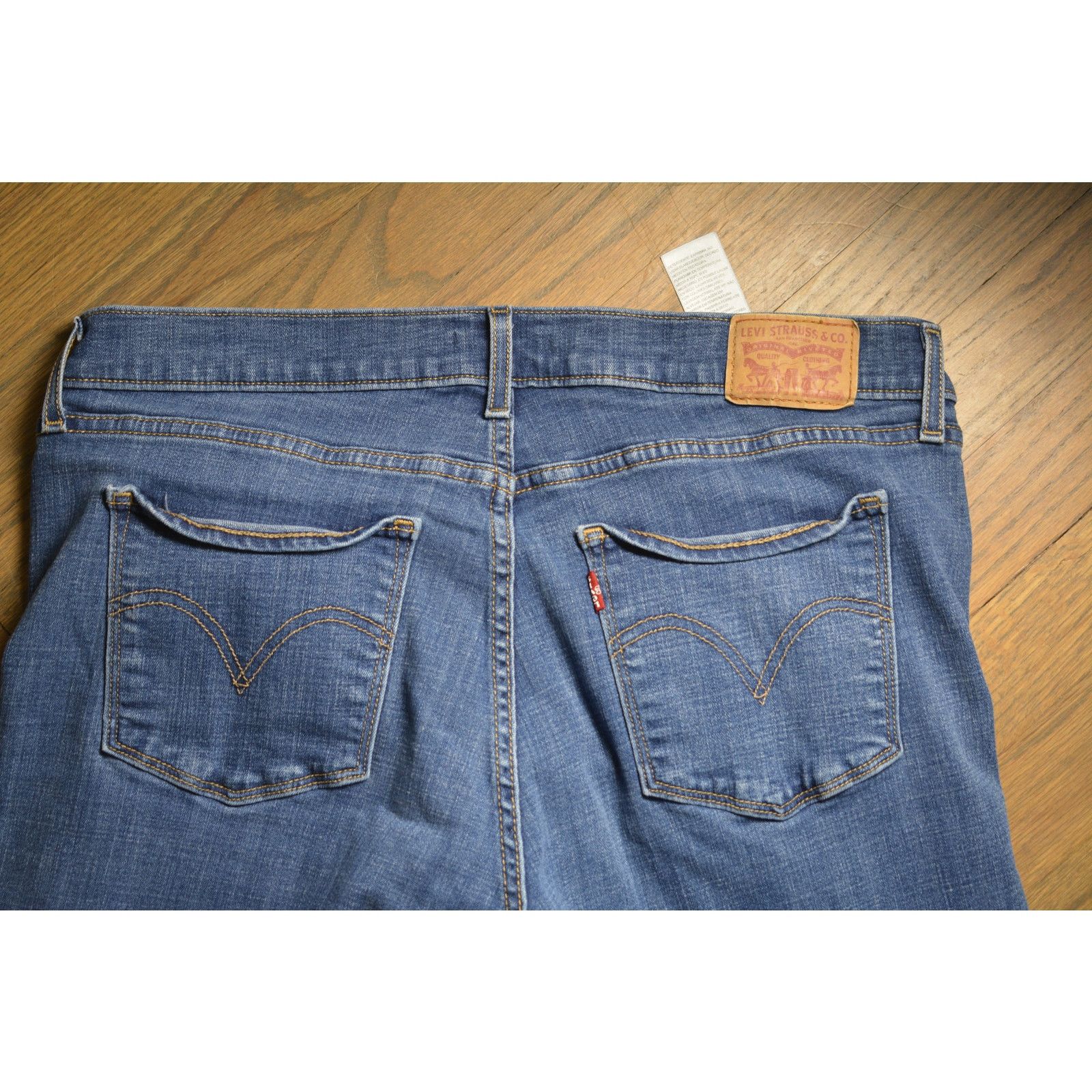 Levi's Levi's Classic Straight Leg Dark Wash Jeans - Size 16S Size 38" / US 16 / IT 52 - 4 Thumbnail