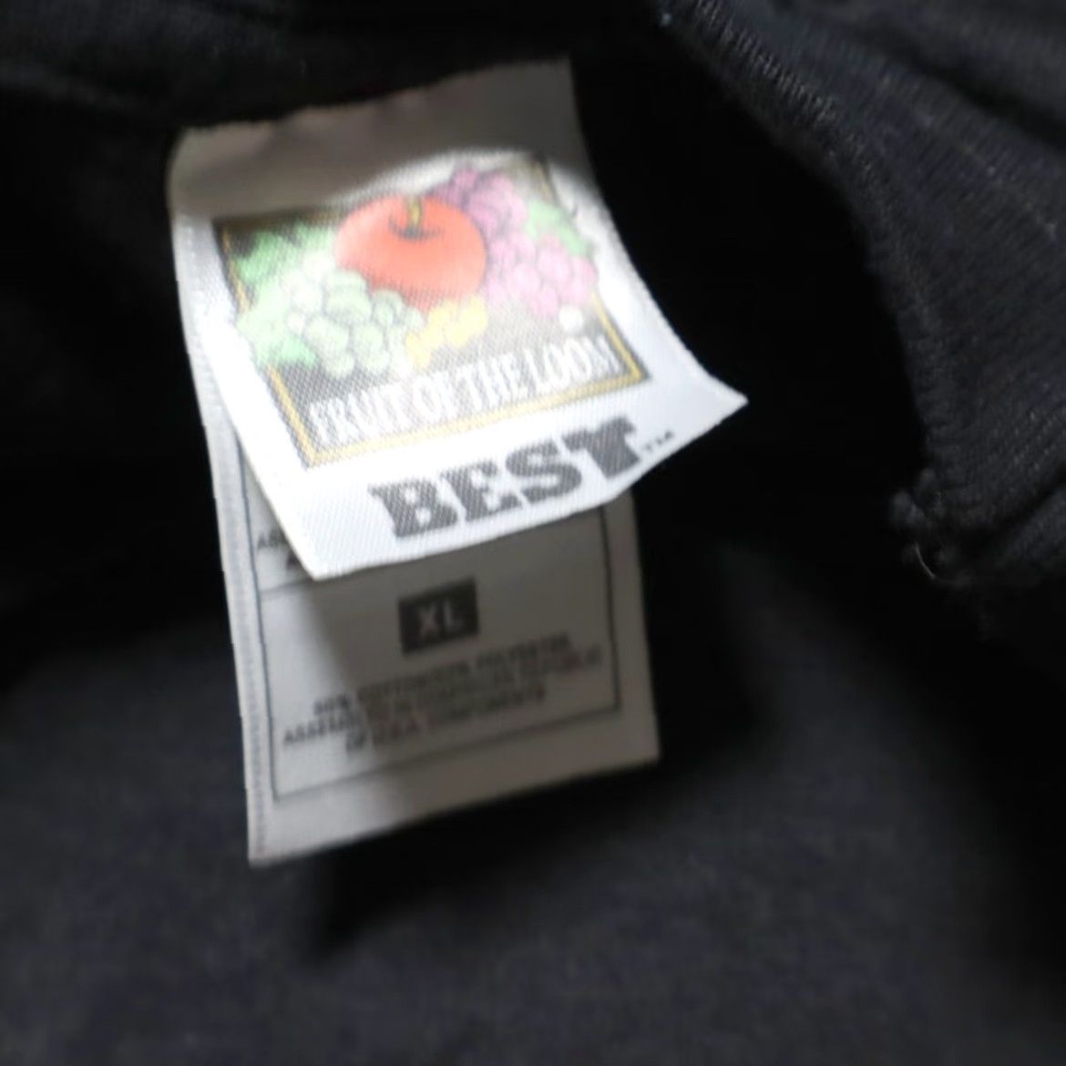 Fruit Of The Loom Fruit of the Loom NU World Records Black T-Shirt Men's XL Shirt Size US XL / EU 56 / 4 - 6 Thumbnail