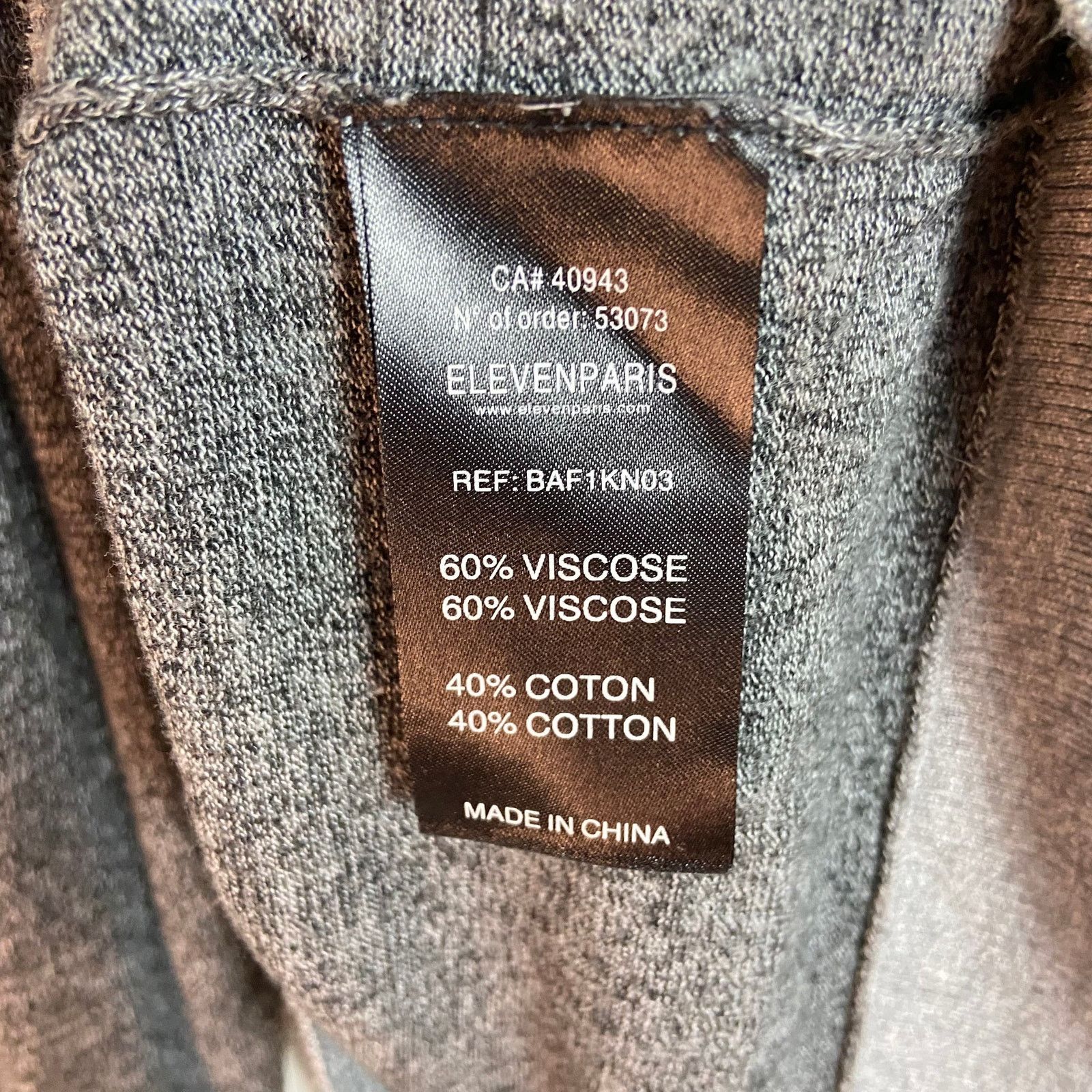 Eleven Paris Eleven Paris Le Basic Sweater L Heathered Gray Pullover Size US L / EU 52-54 / 3 - 5 Thumbnail
