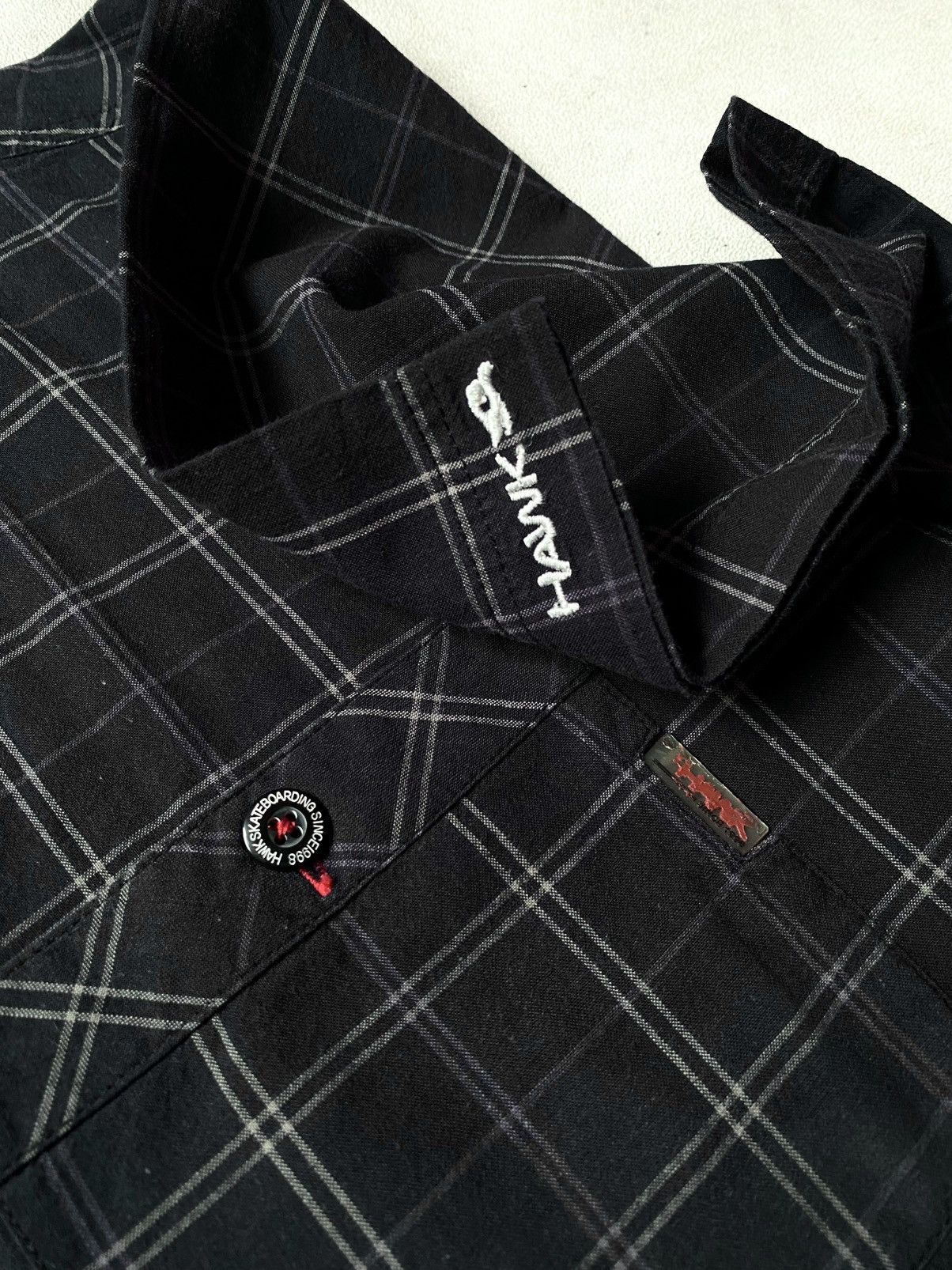 Tony Hawk Vintage Tony Hawk Plaid Shirt Button Size US L / EU 52-54 / 3 - 4 Thumbnail
