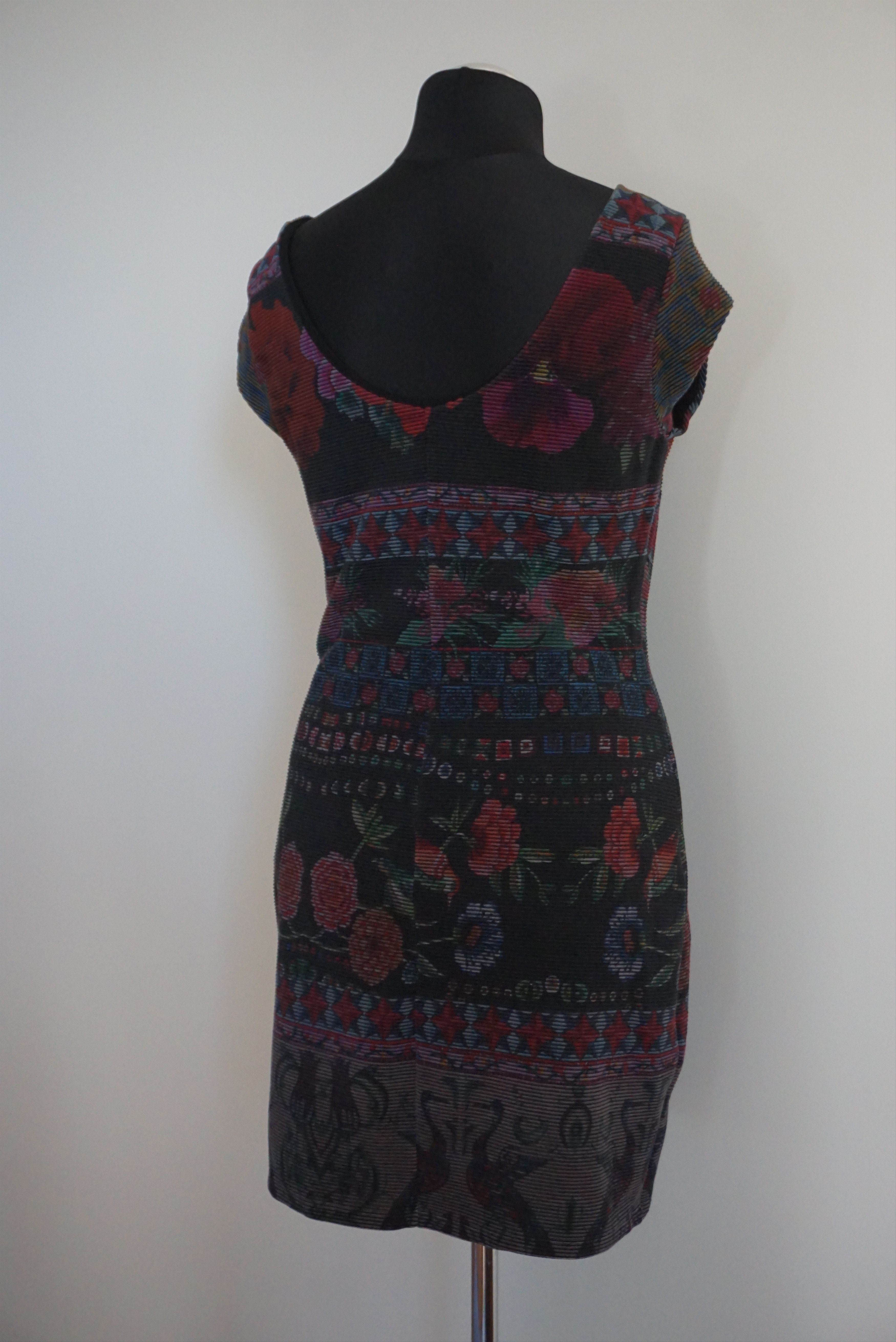 Designer Desigual pencil dress XL 10 12 floral slim fit boho Size XL / US 12-14 / IT 48-50 - 6 Thumbnail