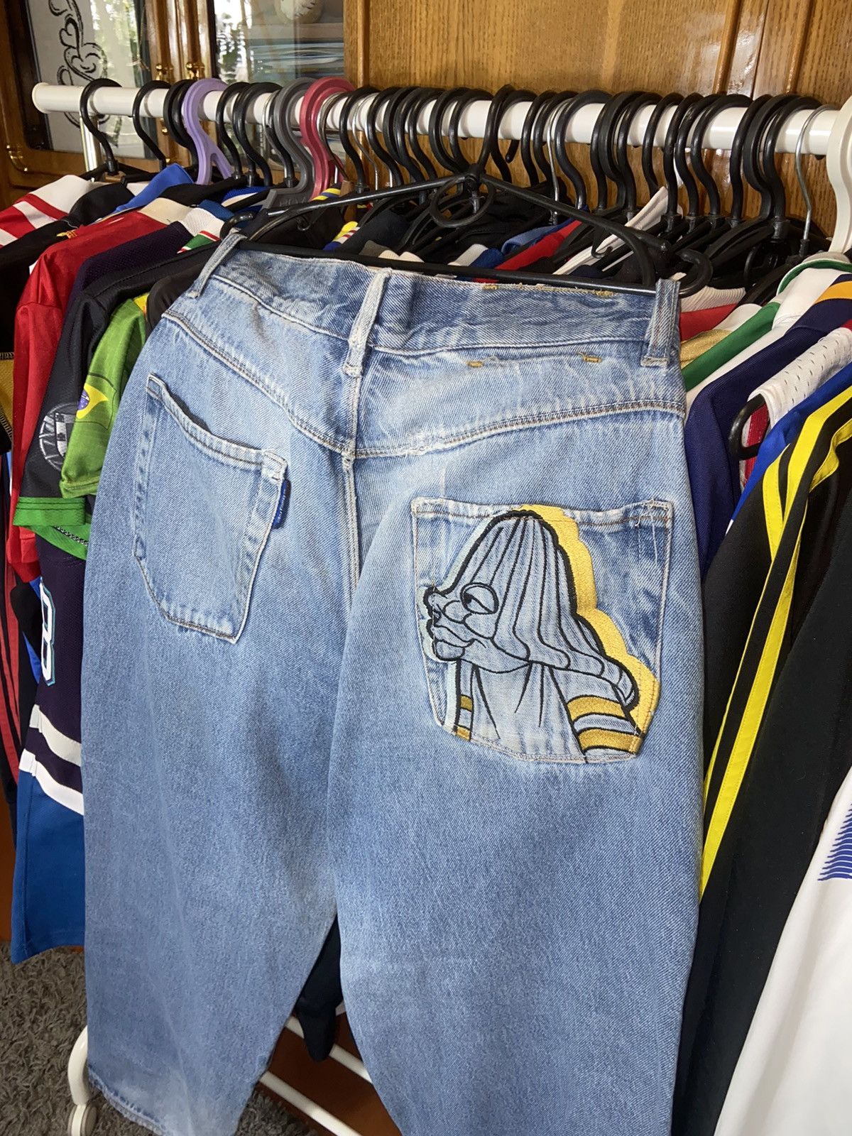 Fubu × Vintage RARE BAGGY FUBU PLATINUM 00s VINTAGE RAP AVANT GARDE PANTS Size US 34 / EU 50 - 3 Thumbnail