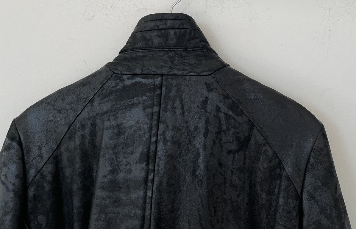 Julius 16aw padded high neck distressed leather jacket Size US M / EU 48-50 / 2 - 5 Thumbnail