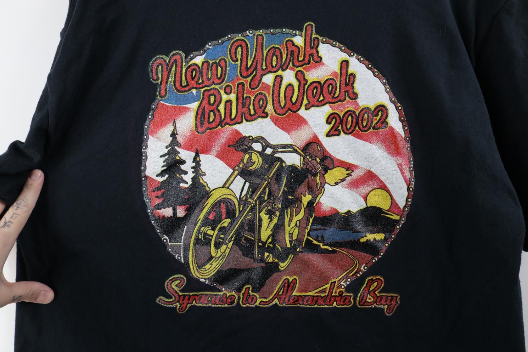 Vintage Vintage Y2K New York Bike Week Motorcycle Pine Grove T-Shirt Size US L / EU 52-54 / 3 - 10 Thumbnail