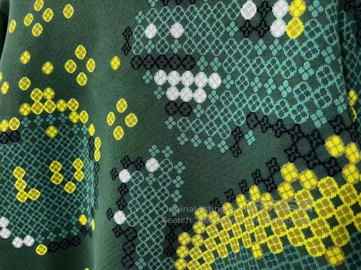 Louis Vuitton Louis Vuitton Green Pixel Floral Sweatshirt. Size US S / EU 44-46 / 1 - 4 Thumbnail