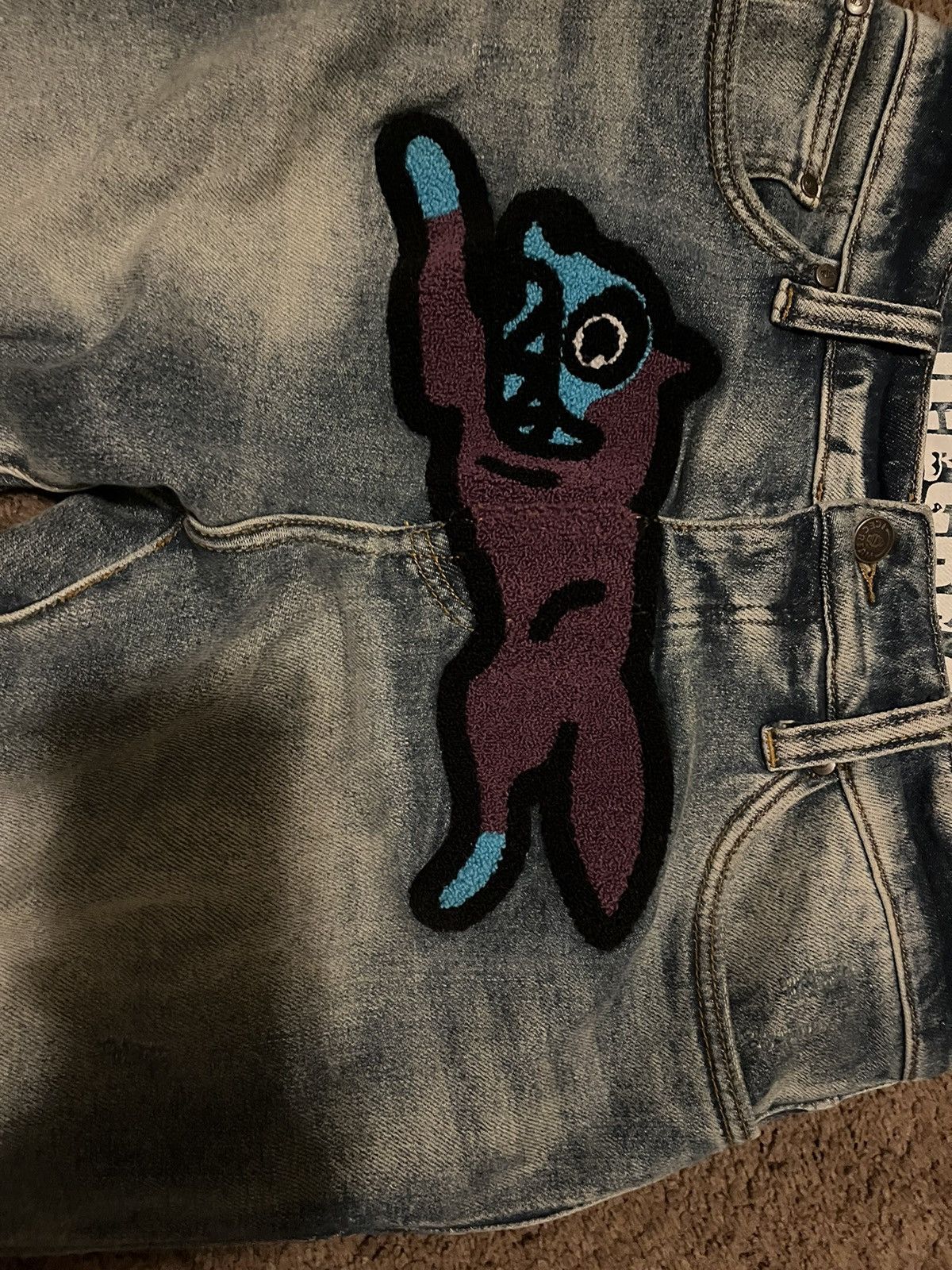 Billionaire Boys Club × Icecream icecream Running Dog Jeans Blue wash Size US 30 / EU 46 - 2 Thumbnail