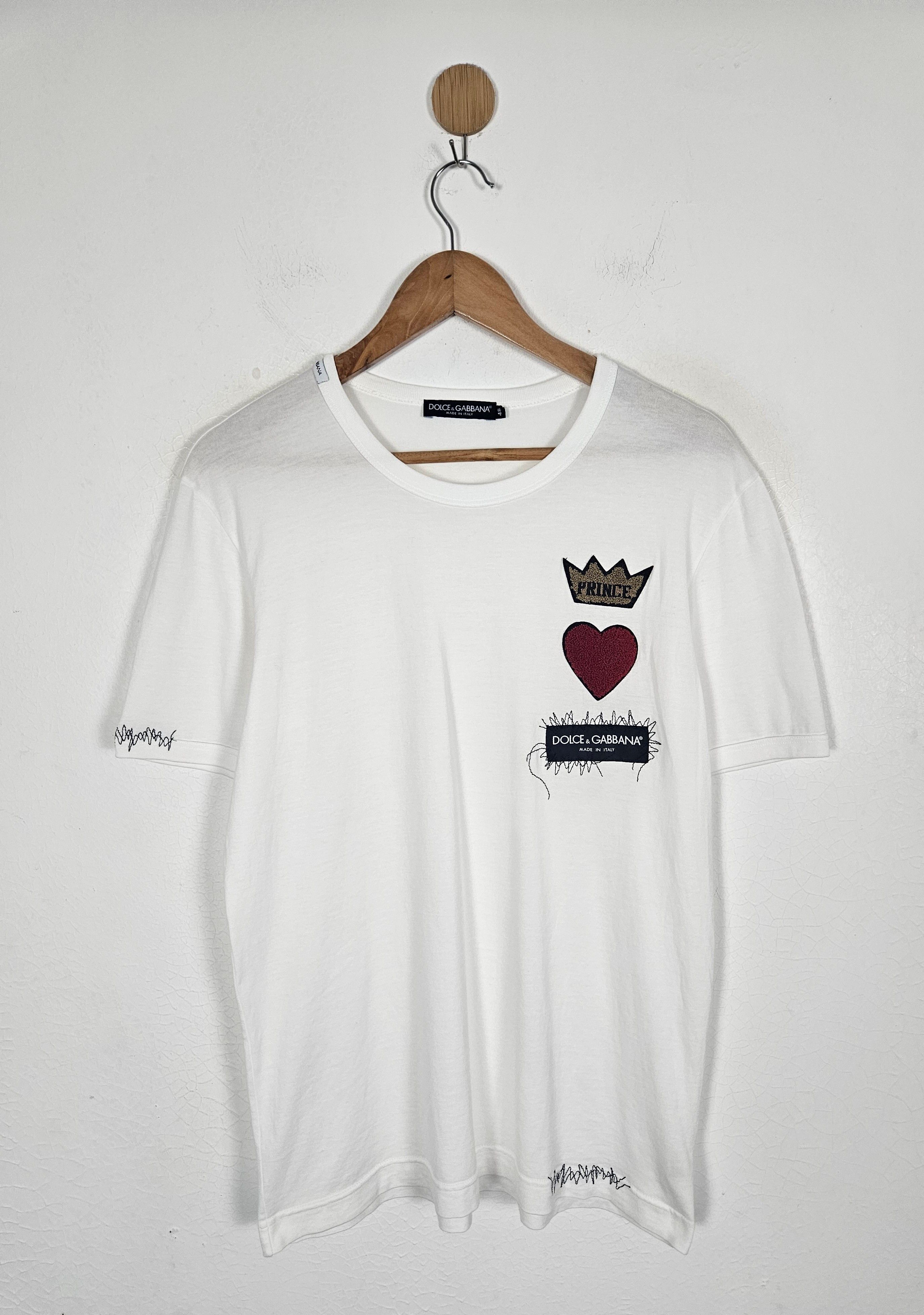 Dolce & Gabbana KING クラウン コットン 半袖Tシャツ Dolce & Gabbana Dolce & Gabbana Crown T-Shirt | Grailed