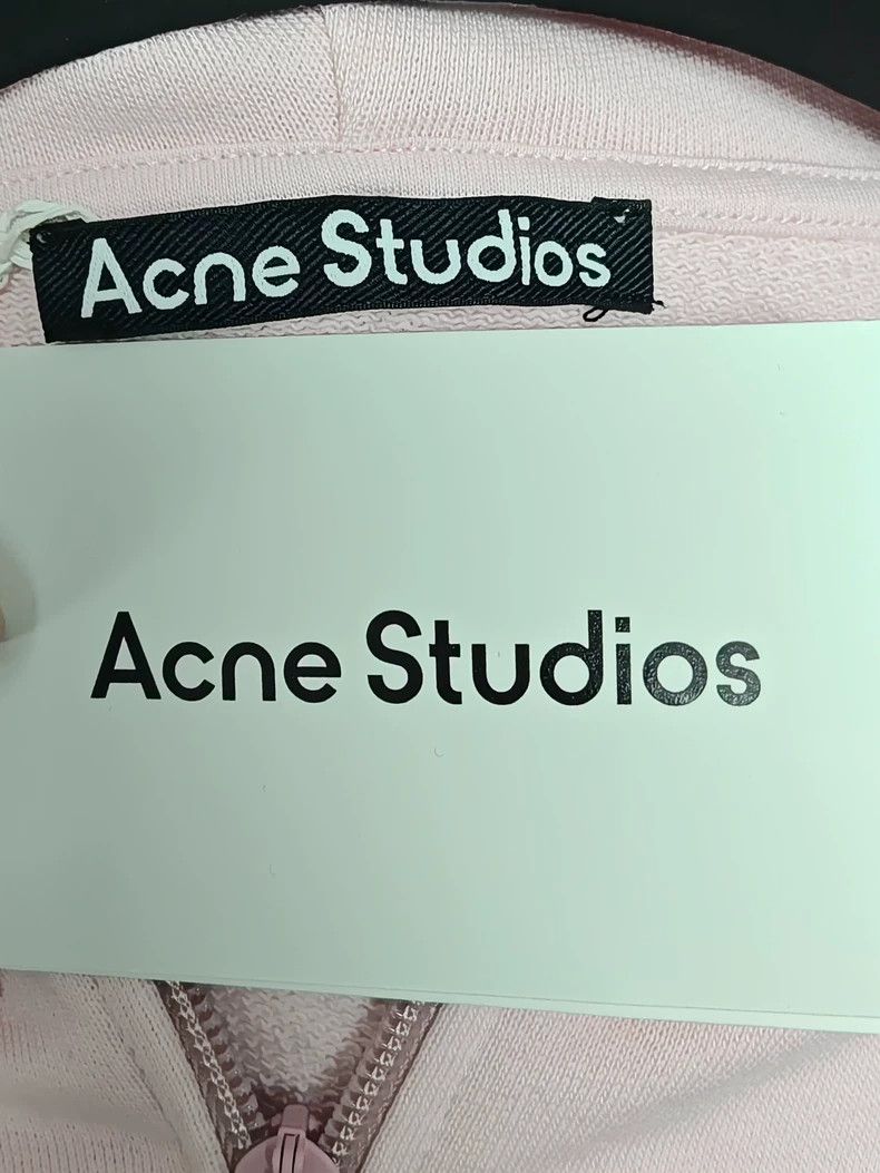 Acne Studios Acne StudiosSolid zip-up drawstring hooded sweatshirt with Size US S / EU 44-46 / 1 - 4 Thumbnail