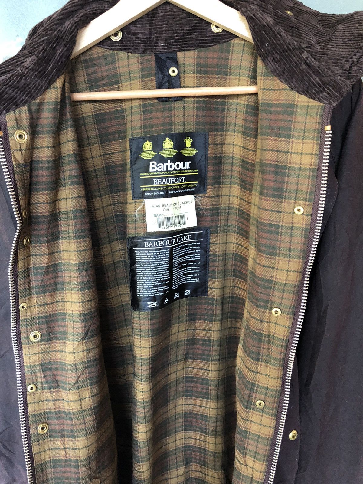 Barbour A190 Vintage Barbour Beaufort Coton Minimum Jacket Size US XL / EU 56 / 4 - 9 Thumbnail