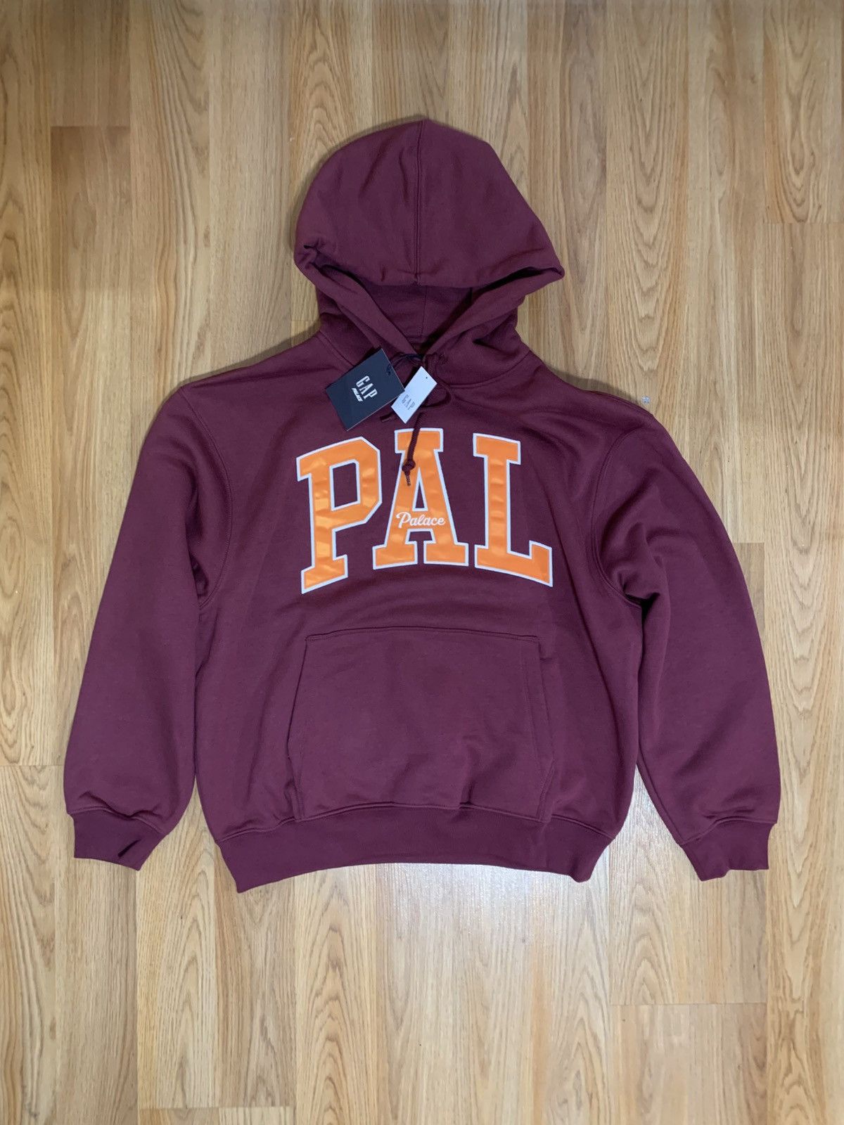 Gap × Palace Sz M- Palace x Gap Hood SS24 (Burgundy) | Grailed