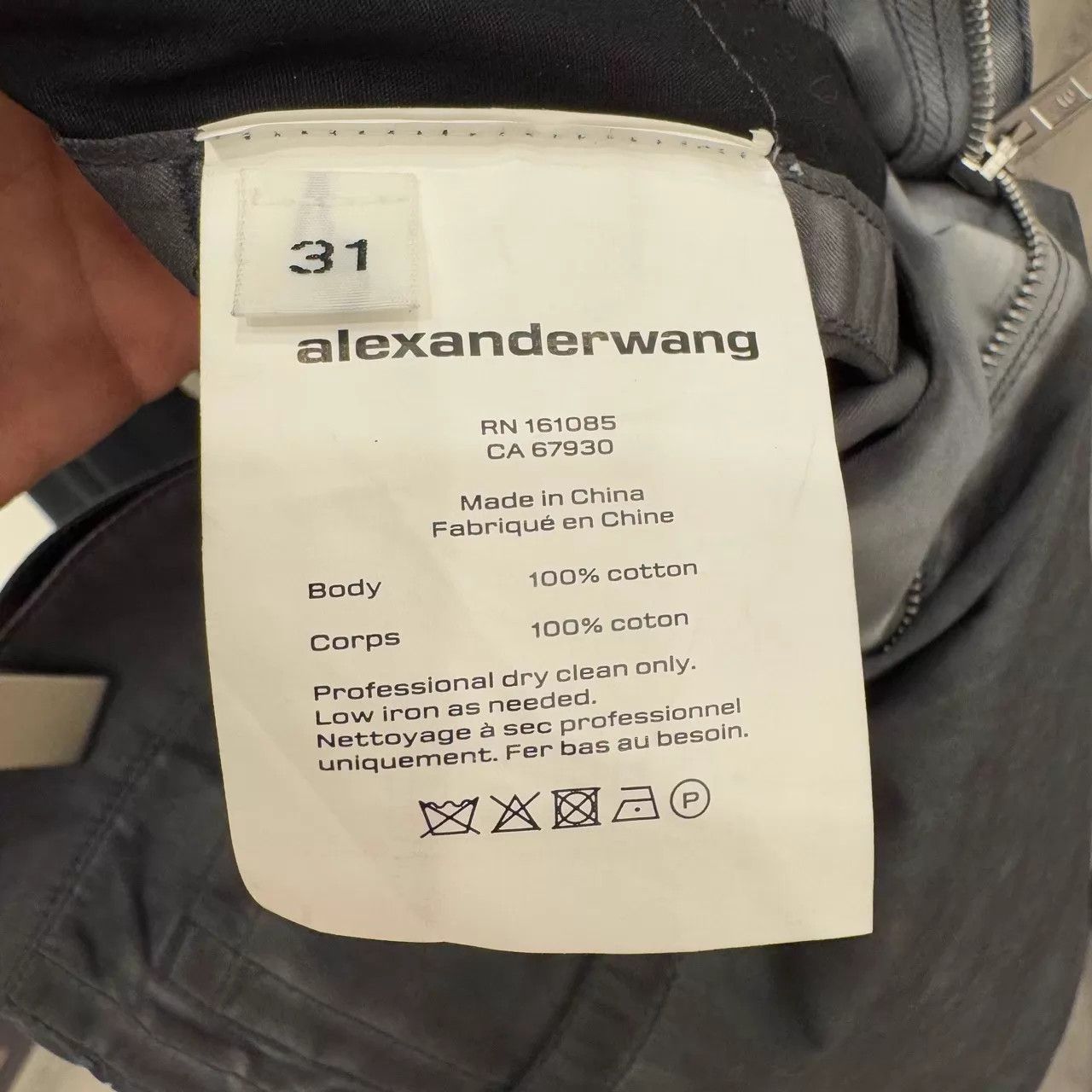 Alexander Wang Alexander Wang New Washed Smokey Gray Utility Pants 31 Size US 31 - 4 Thumbnail