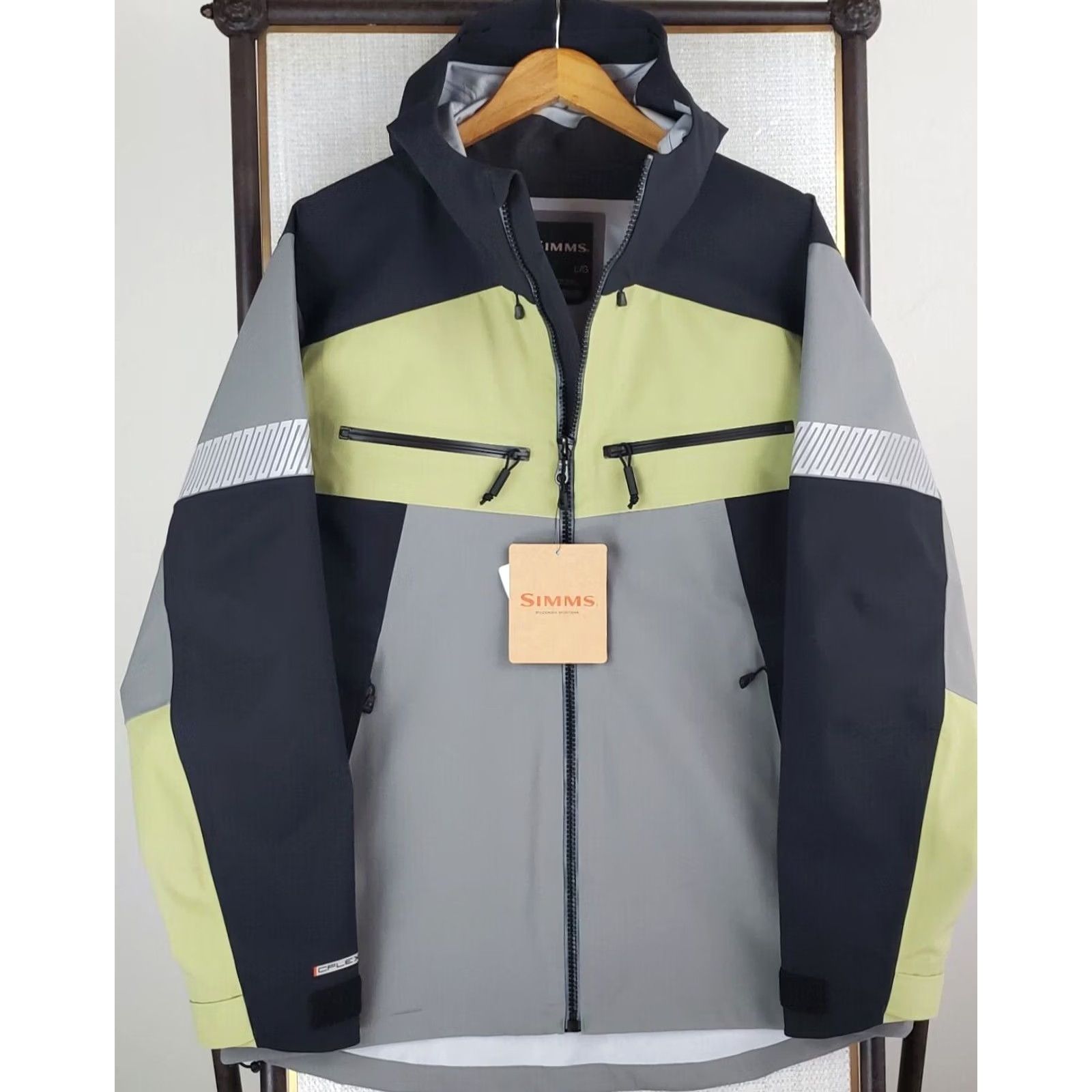 Vintage SIMMS Hooded CX Jacket Coat Shell 30k 3-Layer Waterproof Gray Large Mens Size US L / EU 52-54 / 3 - 6 Thumbnail