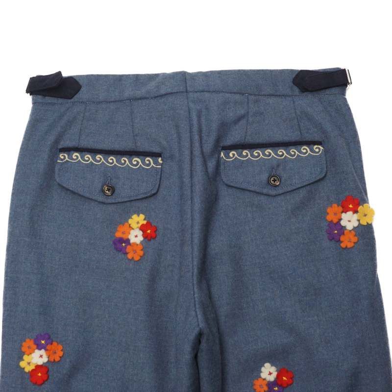 Bode [Final] Dianthus Applique Wool Trousers (80% off retail) Size US 30 / EU 46 - 4 Thumbnail