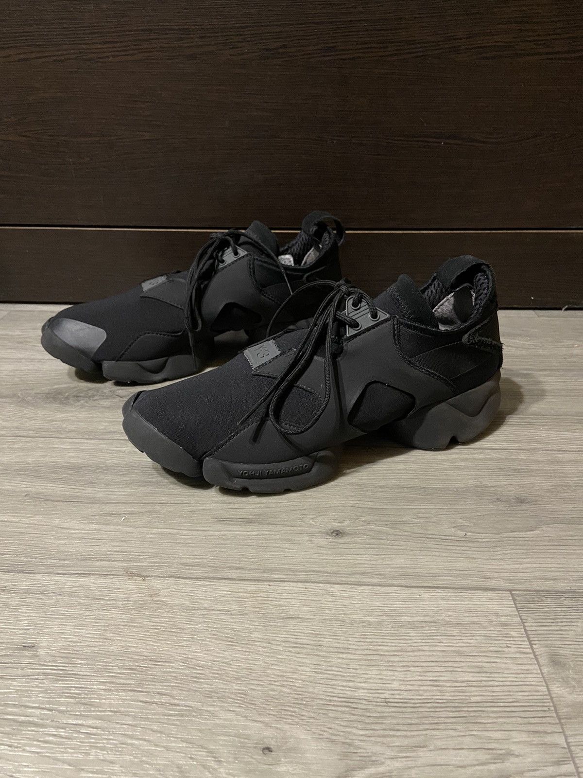 Y 3 Y-3 By Yohji Yamamoto Kohna Sneakers Black Neoprene Shoes, Men's (Size 8.5)