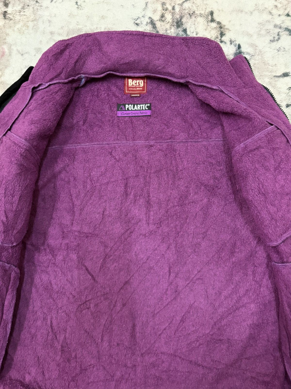 Japanese Brand × Mizuno × Vintage Vintage Berg by Mizuno Cropped Fleece Sweater Jacket Size US M / EU 48-50 / 2 - 3 Thumbnail