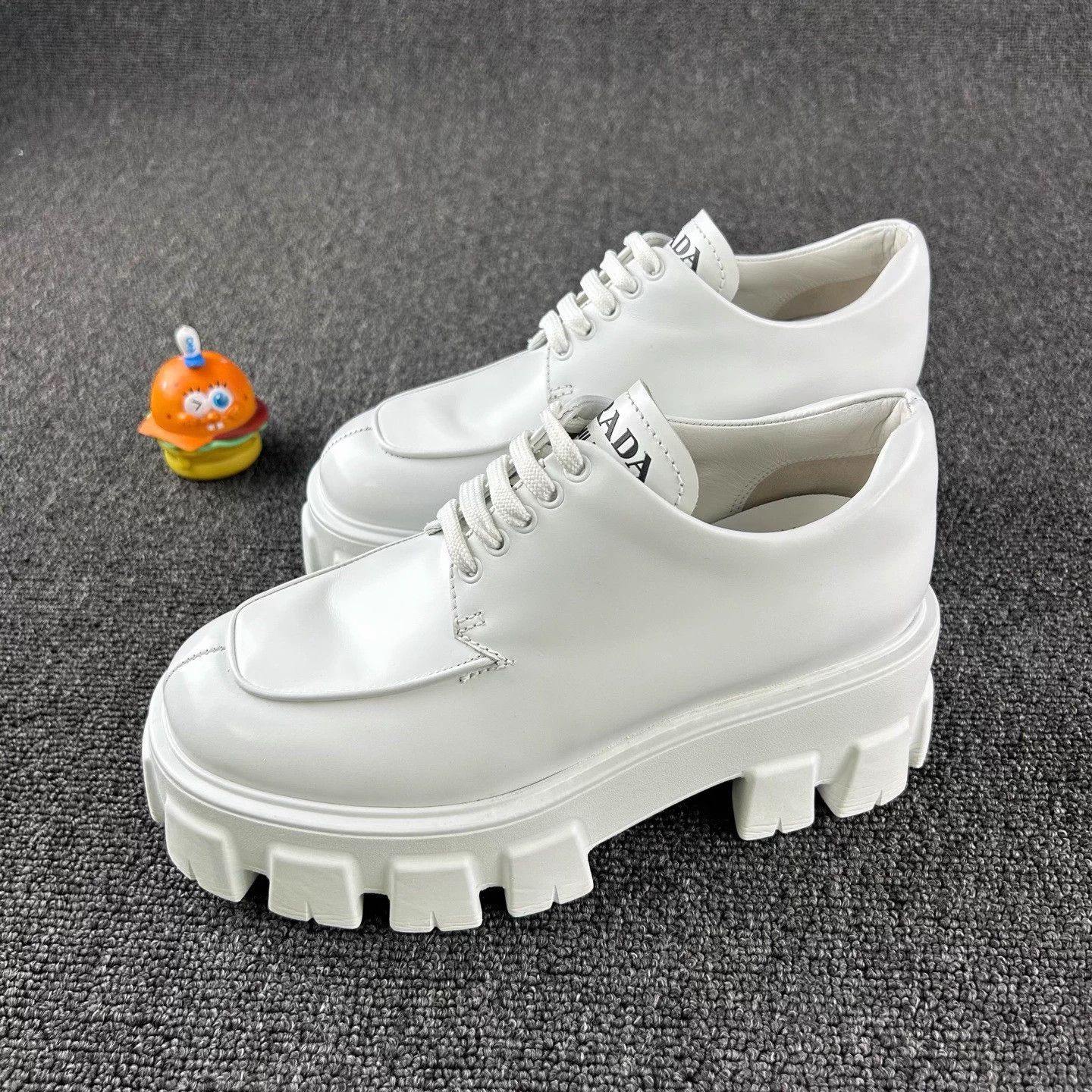 Prada White Platform Shoes EU 35