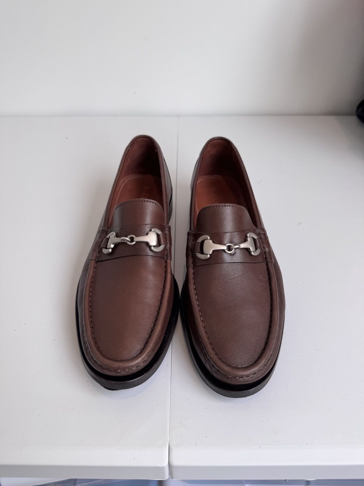 Allen Edmonds Arezzo Horsebit Loafers Brown Leather Size 9D display picture 1