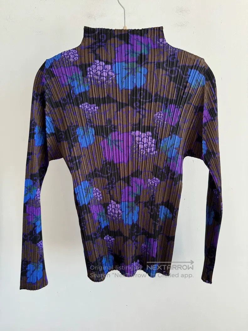 Issey Miyake Issey Miyake Purple Long Sleeve Size L / US 10 / IT 46 - 2 Thumbnail