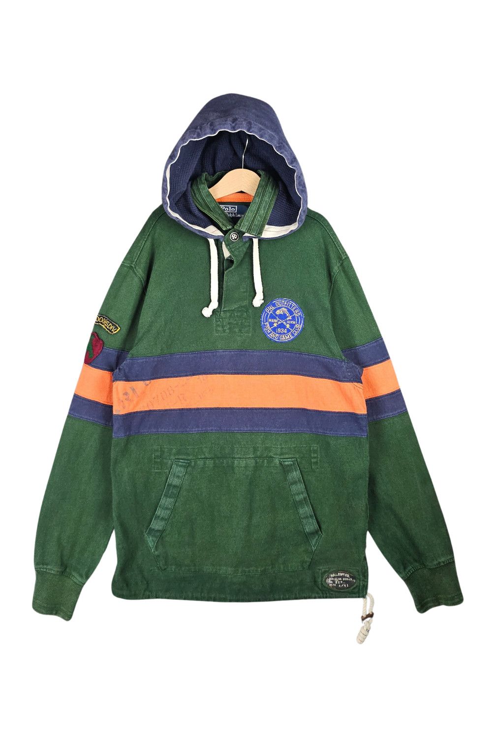Polo Ralph Lauren PRL “PRL Outfitters / Fish & Game Club” Hooded Rugby - 08AW Size US S / EU 44-46 / 1 - 1 Thumbnail