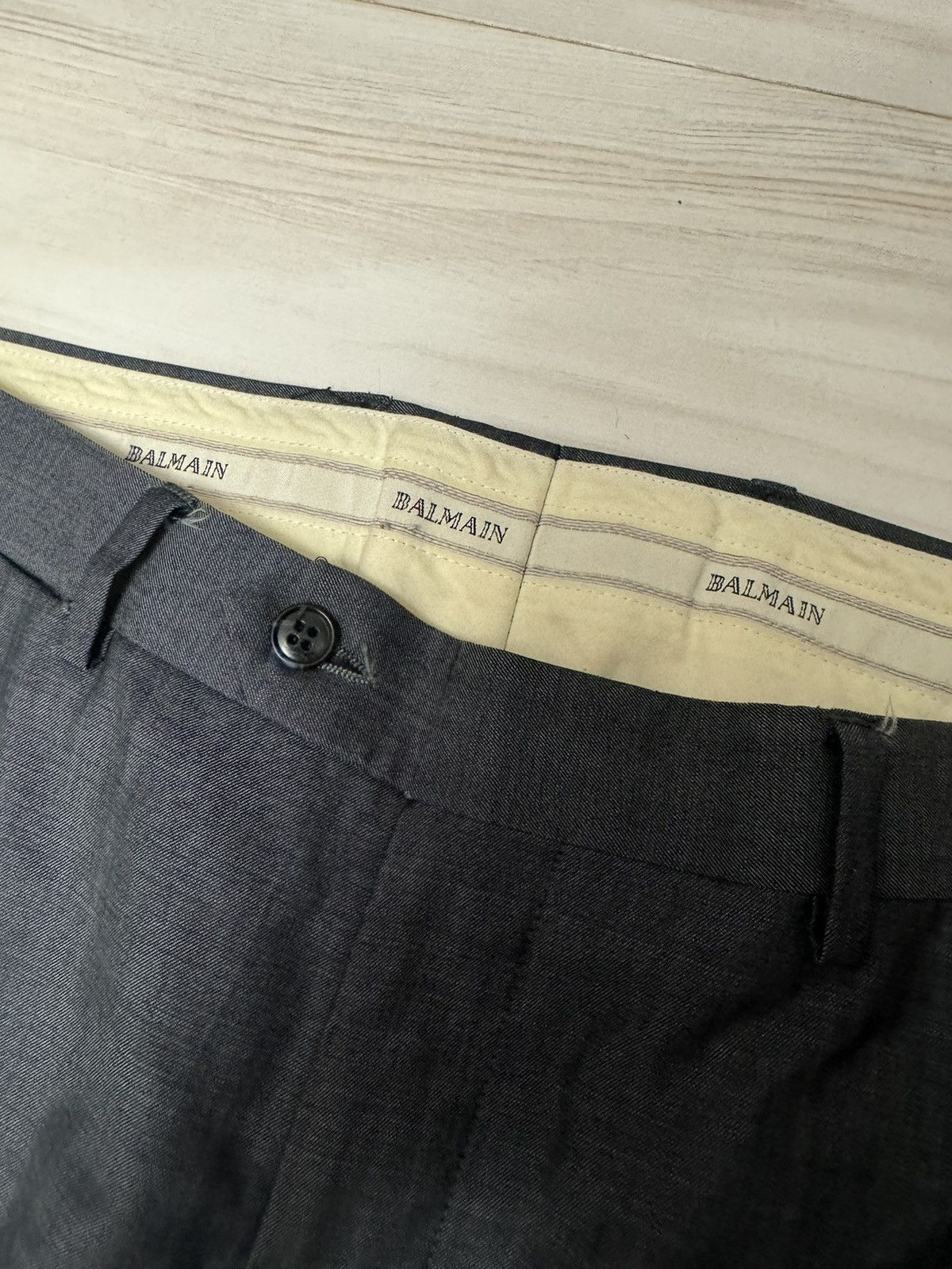 Balmain Vintage Balmain casual Wool Pants Super 120 Luxury Designer Size US 34 / EU 50 - 7 Thumbnail