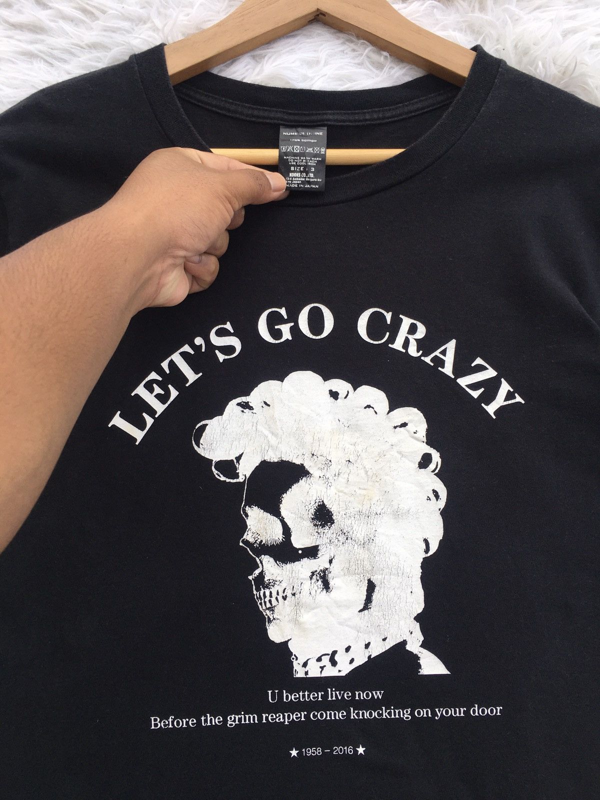 Number (N)ine Rare Vintage Number Nine Let’s Go Crazy Tshirt Size US M / EU 48-50 / 2 - 8 Thumbnail