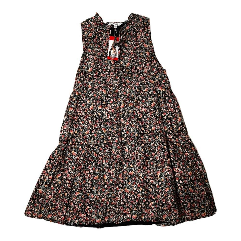 Designer BB Dakota l NWT Sleeveless Tiered Black Floral Dress XS Size XS / US 0-2 / IT 36-38 - 2 Thumbnail