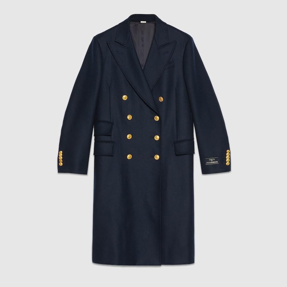 🔥$7.5K VALUE🔥Gucci Double Breasted Lapel Cashmere Coat