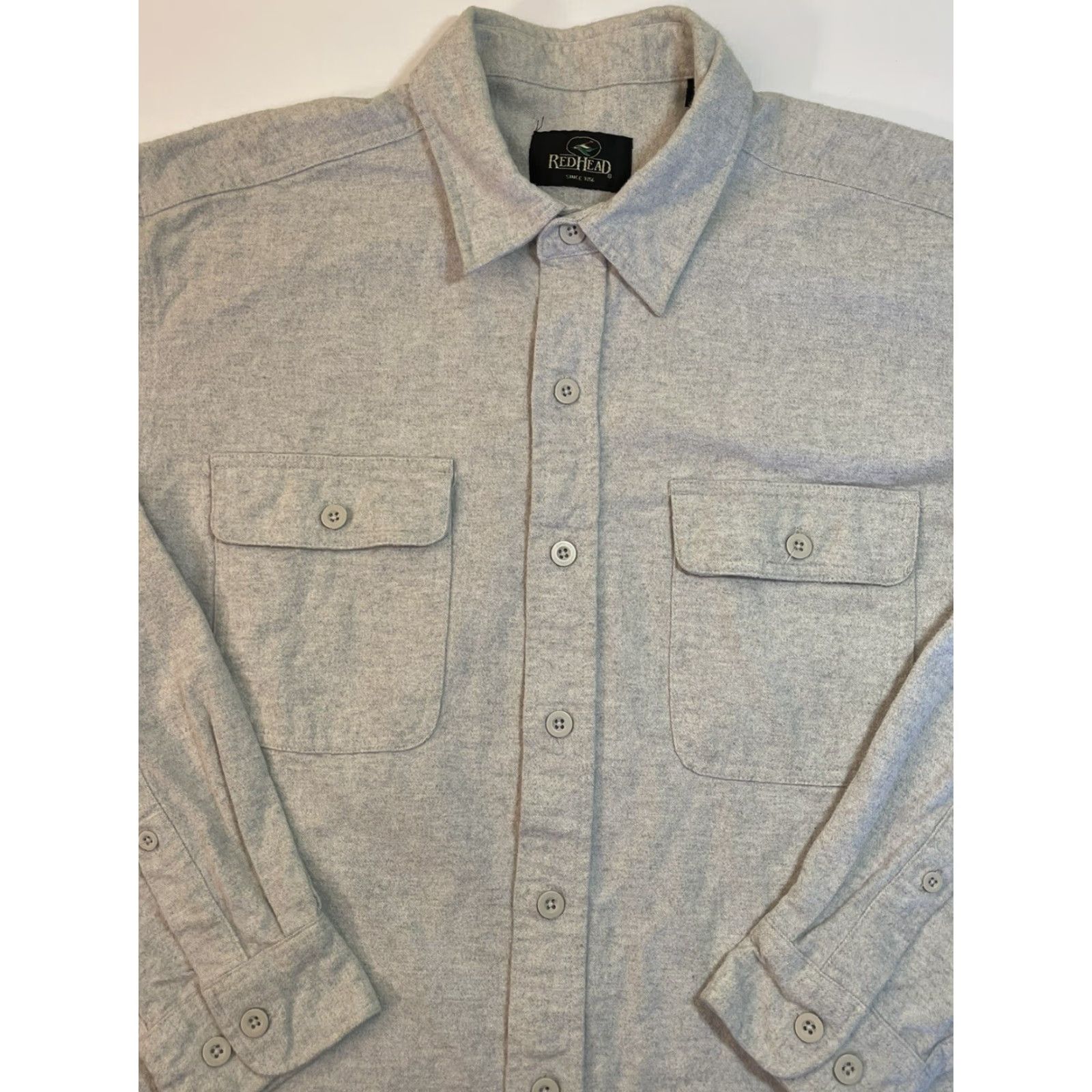 Vintage VINTAGE RedHead Flannel Long Sleeve Shirt Outdoor Gray XL Mens Size US XL / EU 56 / 4 - 2 Thumbnail