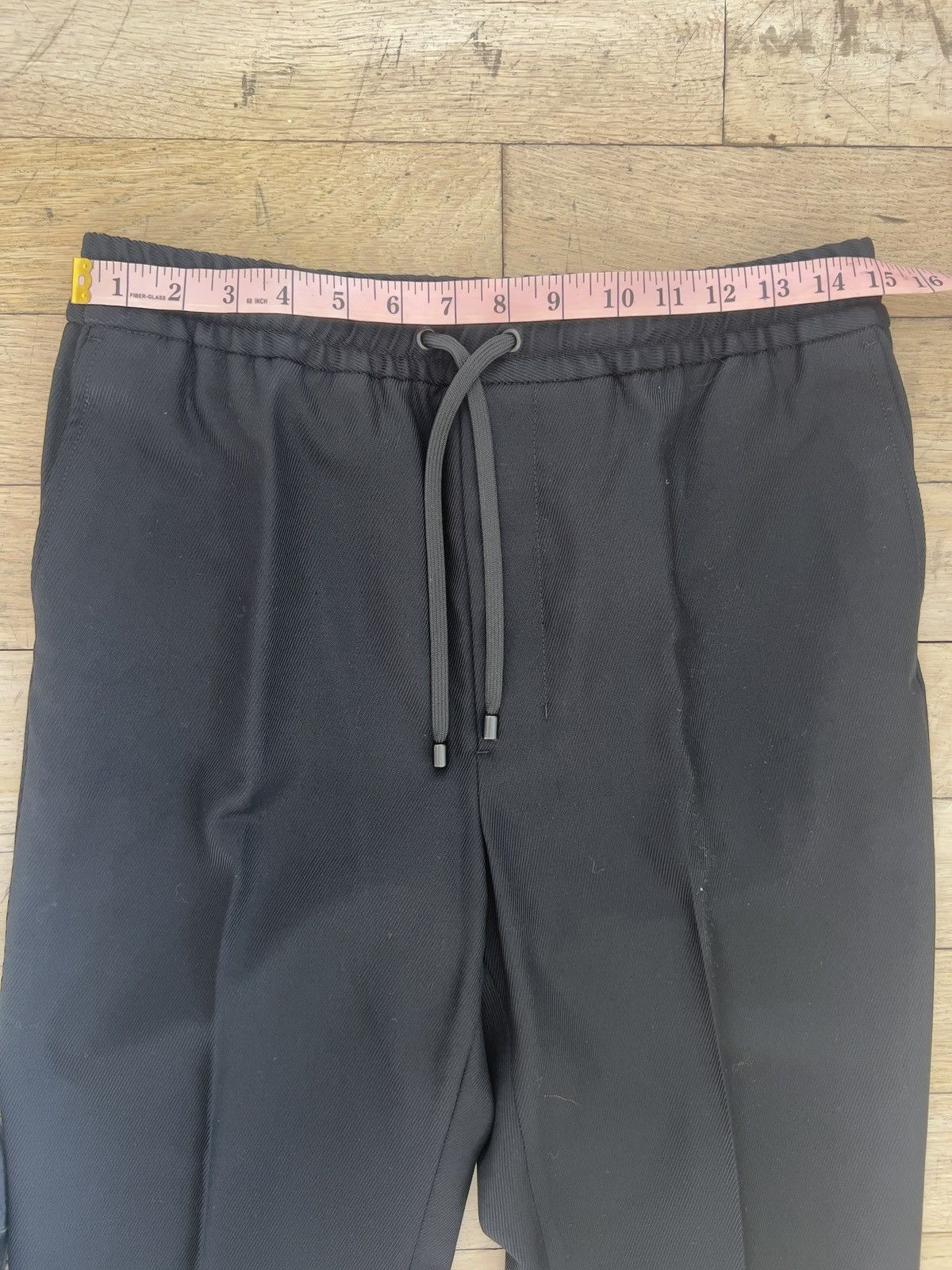 AMI AMI Elasticated Waist Wool Trousers Black Size US 28 / EU 44 - 8 Thumbnail