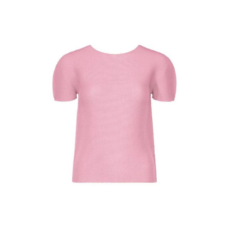 Issey Miyake issey miyake size:one size Pink pleated short sleeves Size XXS / US 00 / IT 34 - 1 Thumbnail