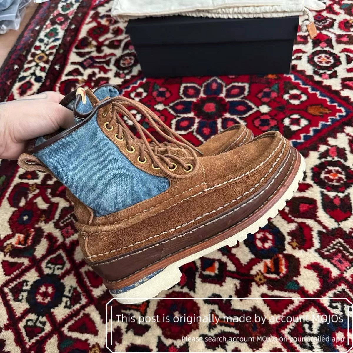 Visvim Sz 8 Visvim Grizzly Boots Folk Joint Denim mojos1347 Size US 8 / EU 41 - 5 Thumbnail