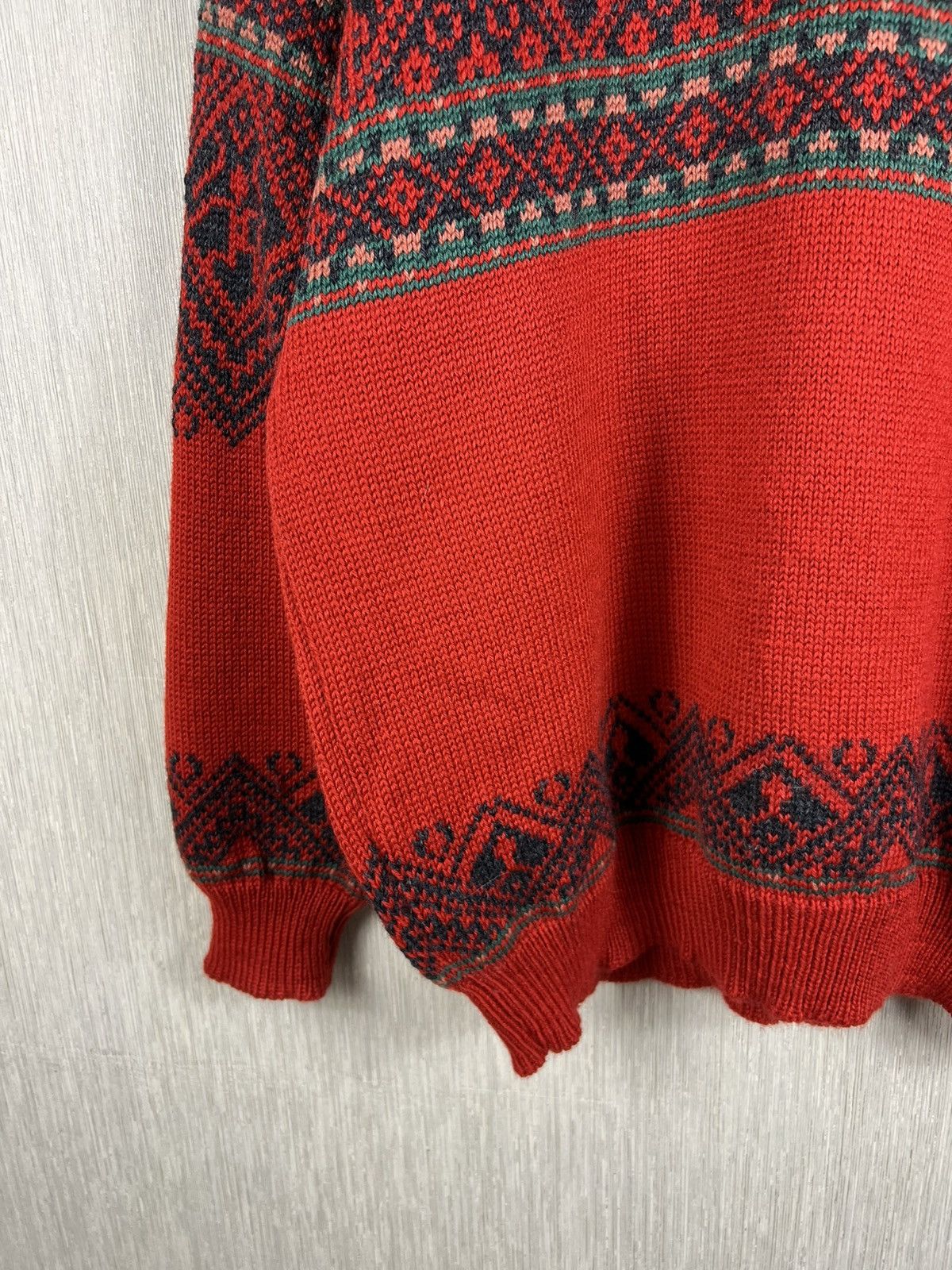 Dale Of Norway Vintage Dale of Norway heavy wool patterned sweater half zip Size US L / EU 52-54 / 3 - 6 Thumbnail