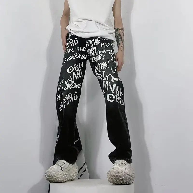 Japanese Brand Retro loose wide leg casual jeans Size US 32 / EU 48 - 4 Thumbnail