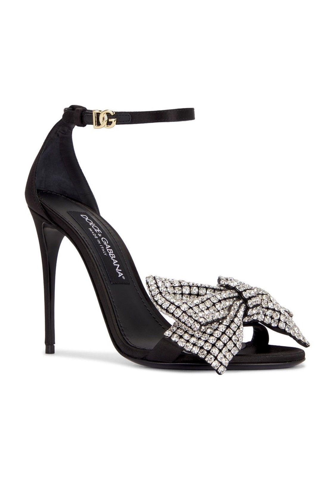 Dolce & Gabbana Dolce&Gabbana 100MM Crystal-Embellished Bow Sandals size 39 Size US 9 / IT 39 - 1 Thumbnail