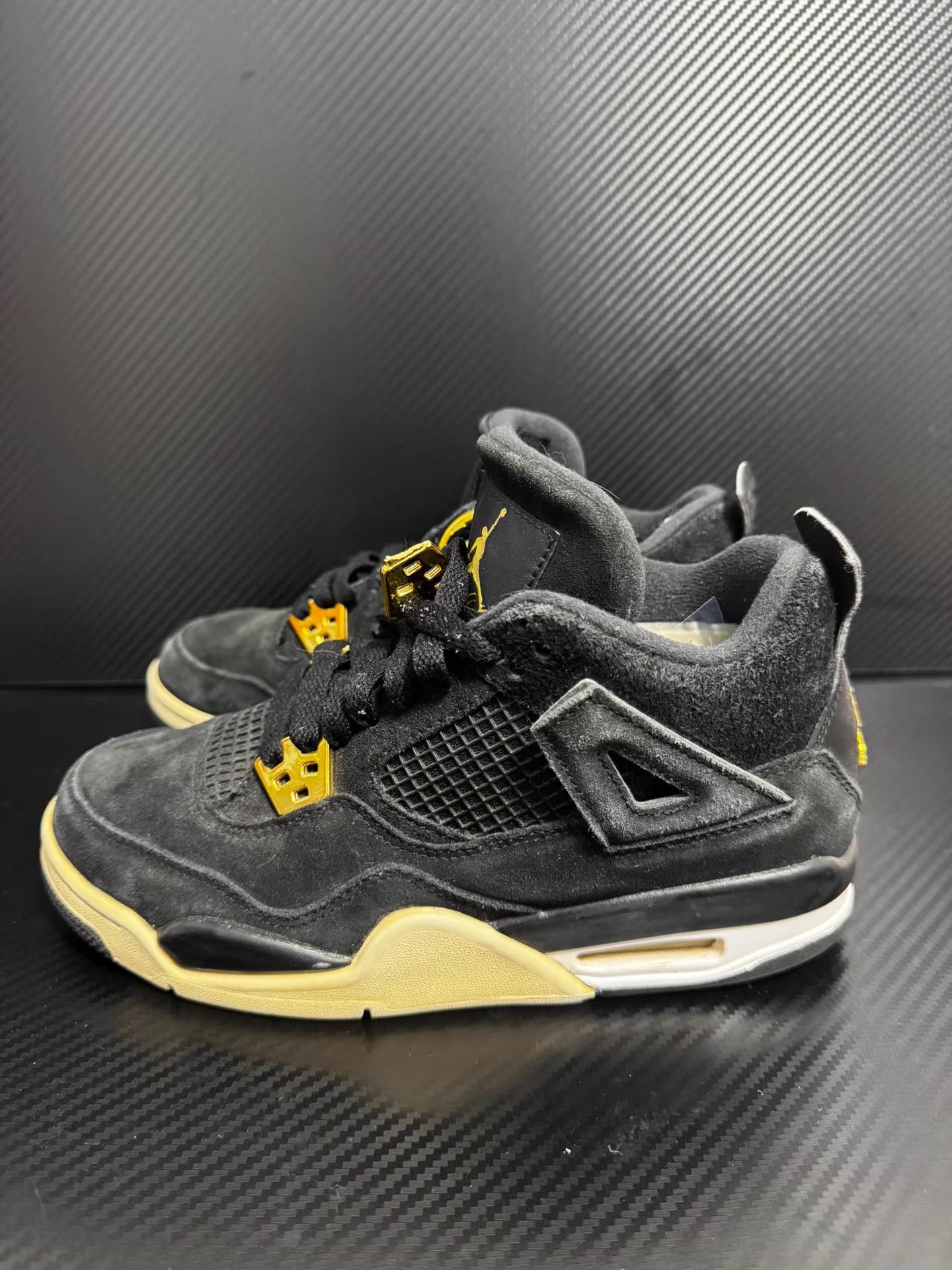 Nike Air Jordan 4 Black Q10 Size US 5 / EU 37 - 1 Thumbnail