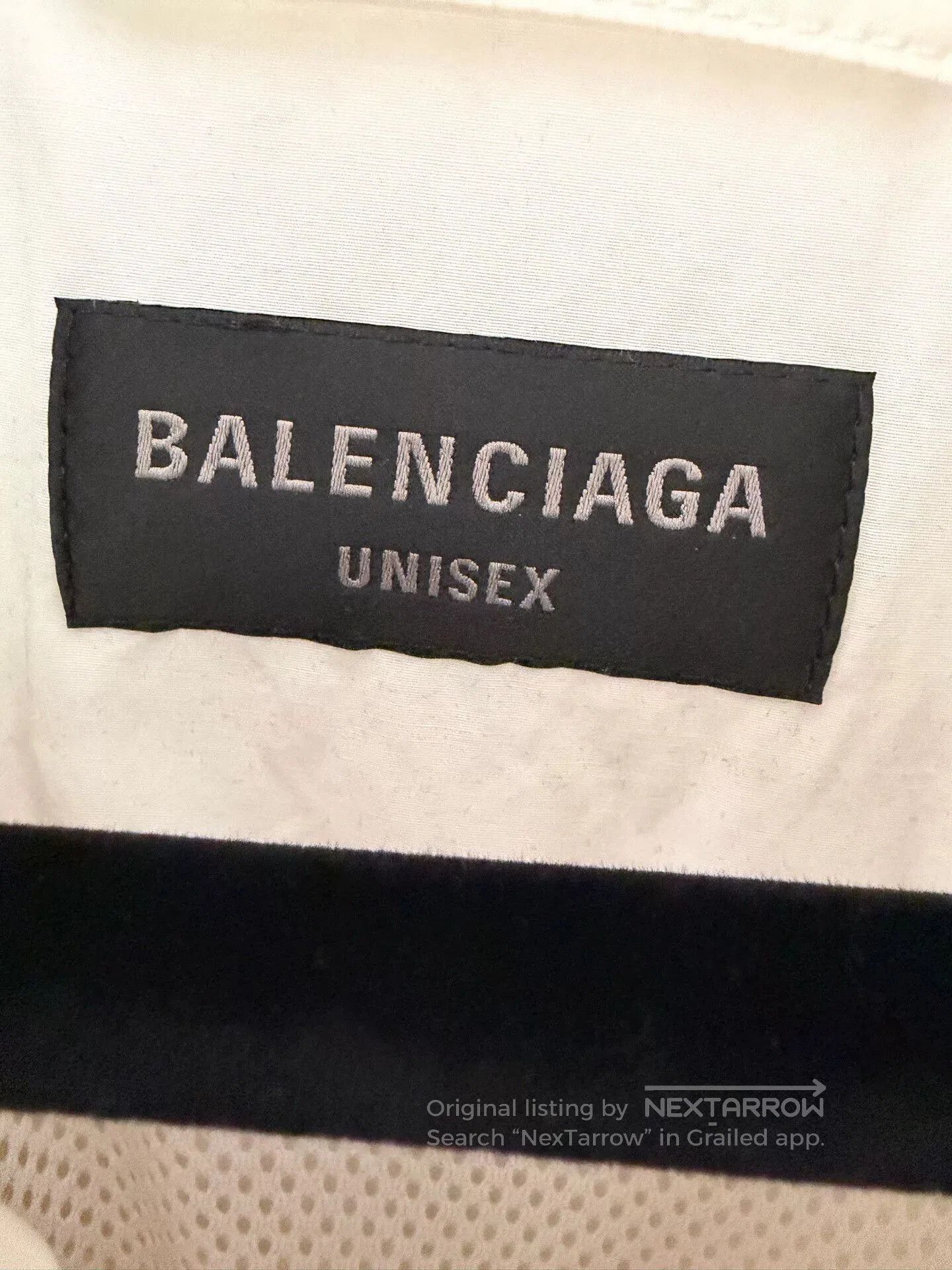 Balenciaga balenciaga white 3B embroidered zip jacket. Size US XS / EU 42 / 0 - 4 Thumbnail