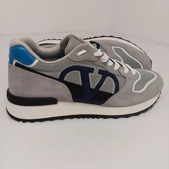 Valentino Valentino VLogo Pace Ash Gray Low Top Sneakers - EU44 US11 Size US 11 / EU 44 - 8 Thumbnail
