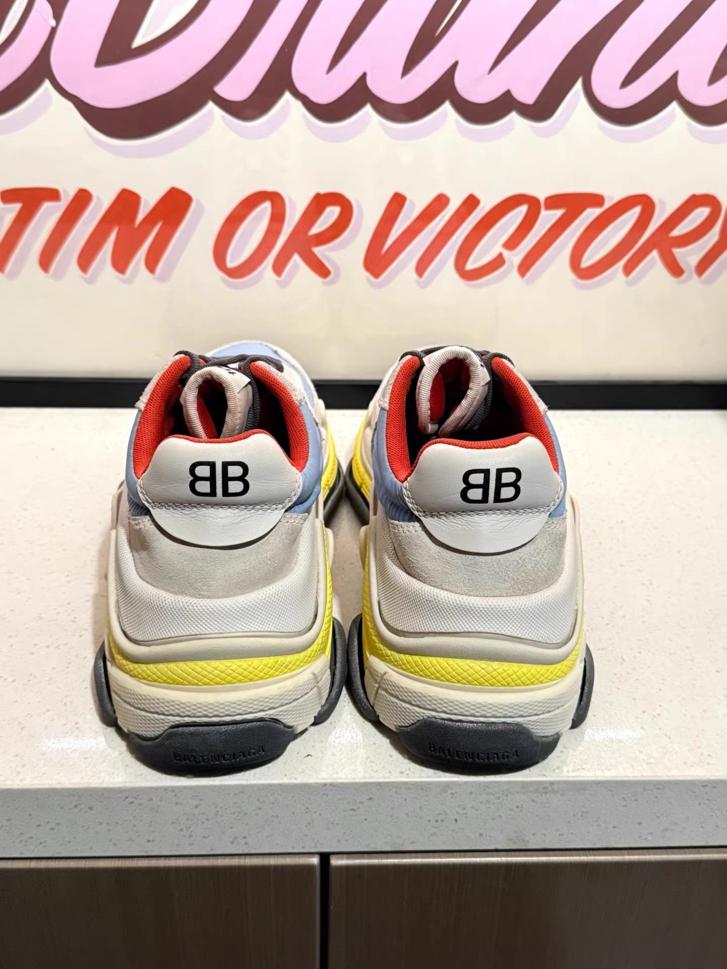 Balenciaga Balenciaga Triple S Dad Shoes, Women's Macaron Colorway Ｑ20 Size US 7 / IT 37 - 3 Thumbnail