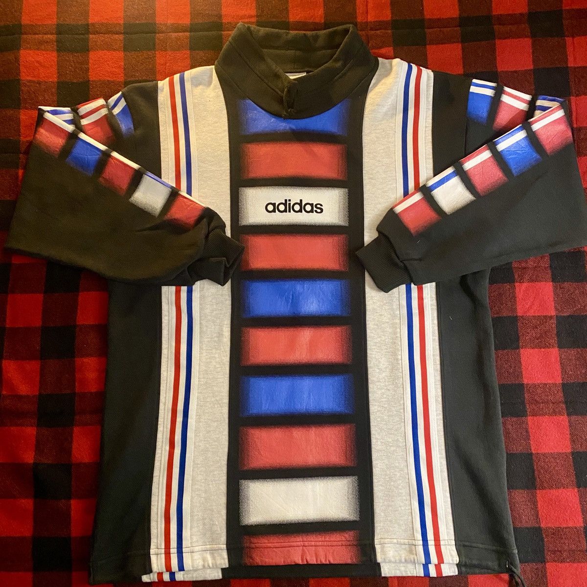 Adidas x Descente made in Japan mock neck
