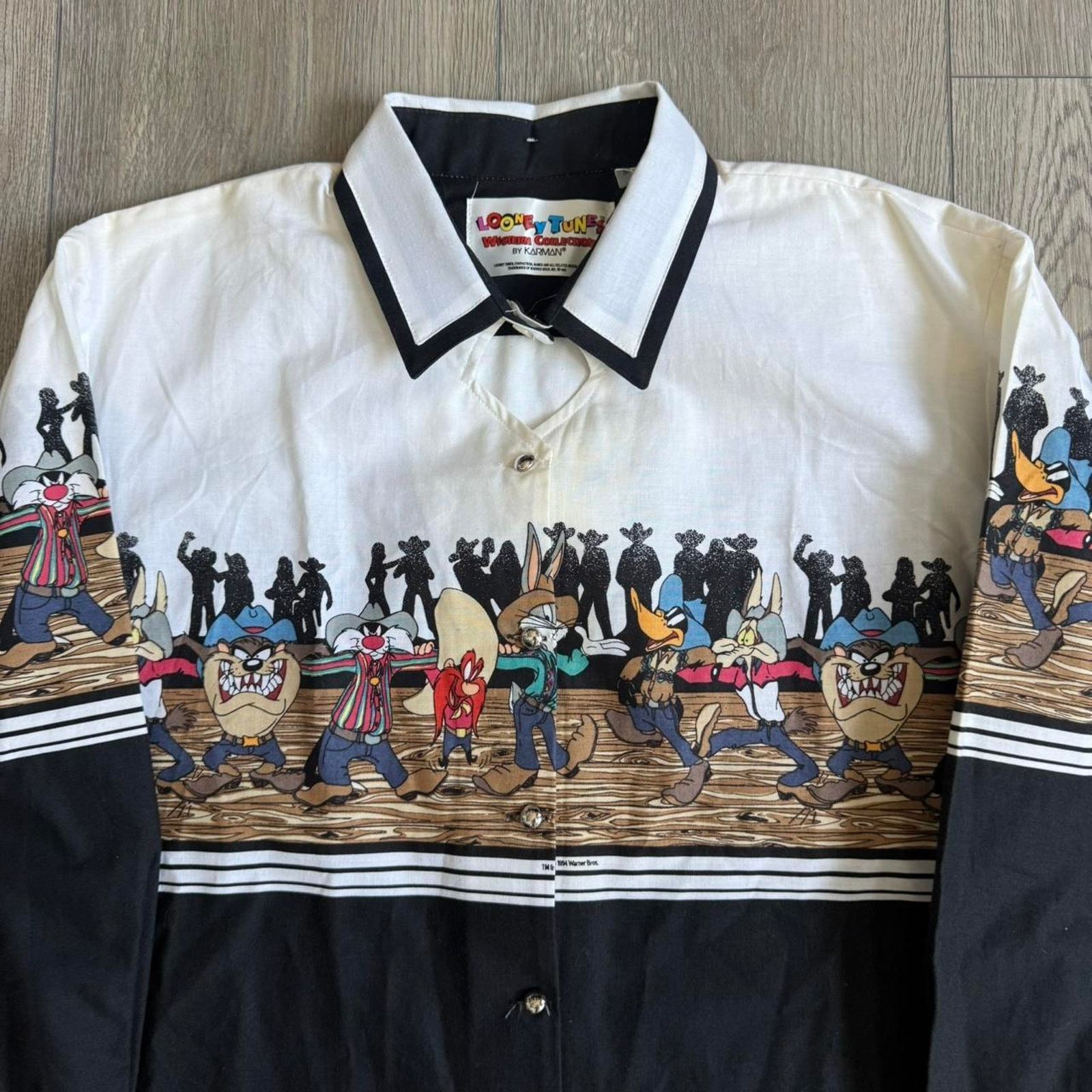 Other Vintage 1994 looney tunes western button down shirt Size M / US 6-8 / IT 42-44 - 2 Thumbnail