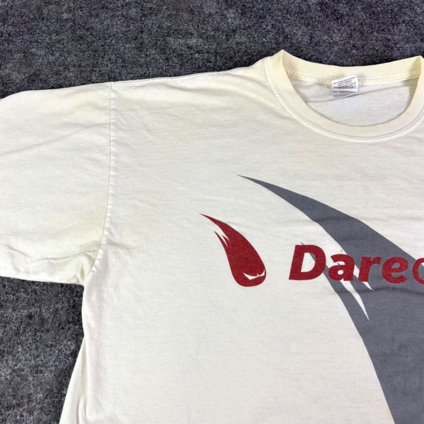 Gildan VINTAGE Daredevil Motocross T-Shirt Mens XL White Work Hard Play Hard Bosch Size US XL / EU 56 / 4 - 6 Thumbnail