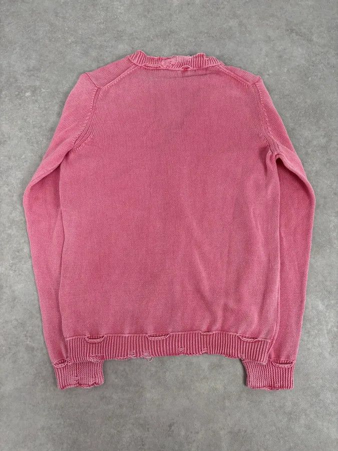 Daniele Alessandrini Daniele Alessandrini Pink Distressed Cardigan Sweater Size US S / EU 44-46 / 1 - 6 Thumbnail