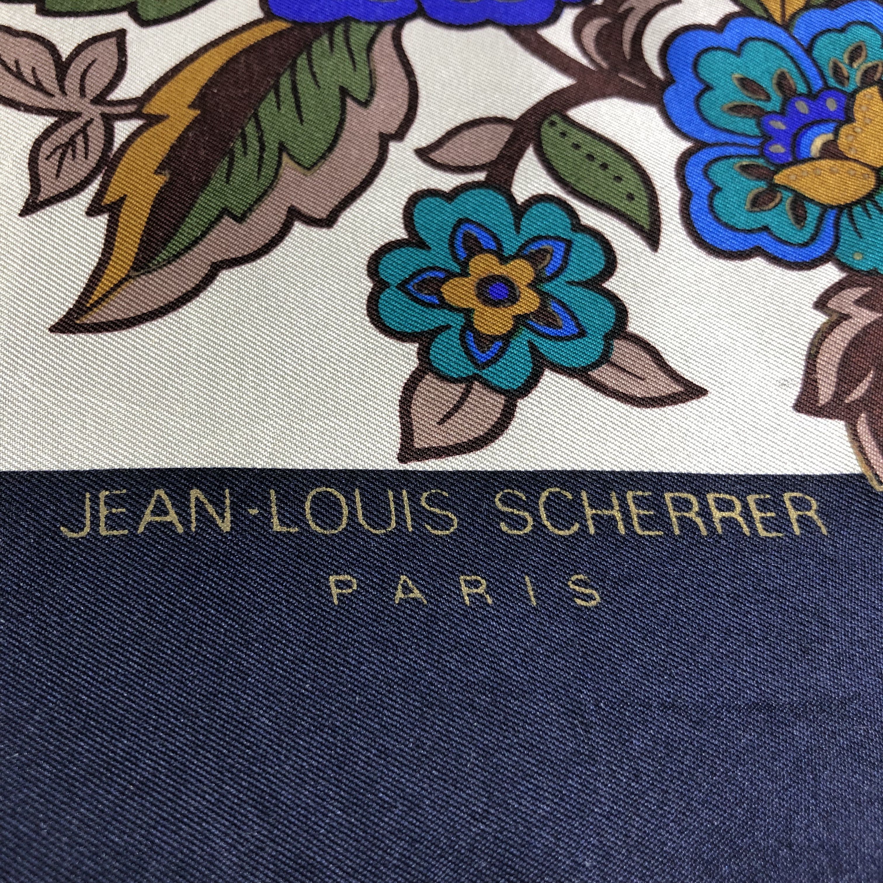 Jean-Louis Scherrer Jean Louis Scherrer Floral Silk Scarf M791 Size ONE SIZE - 3 Thumbnail
