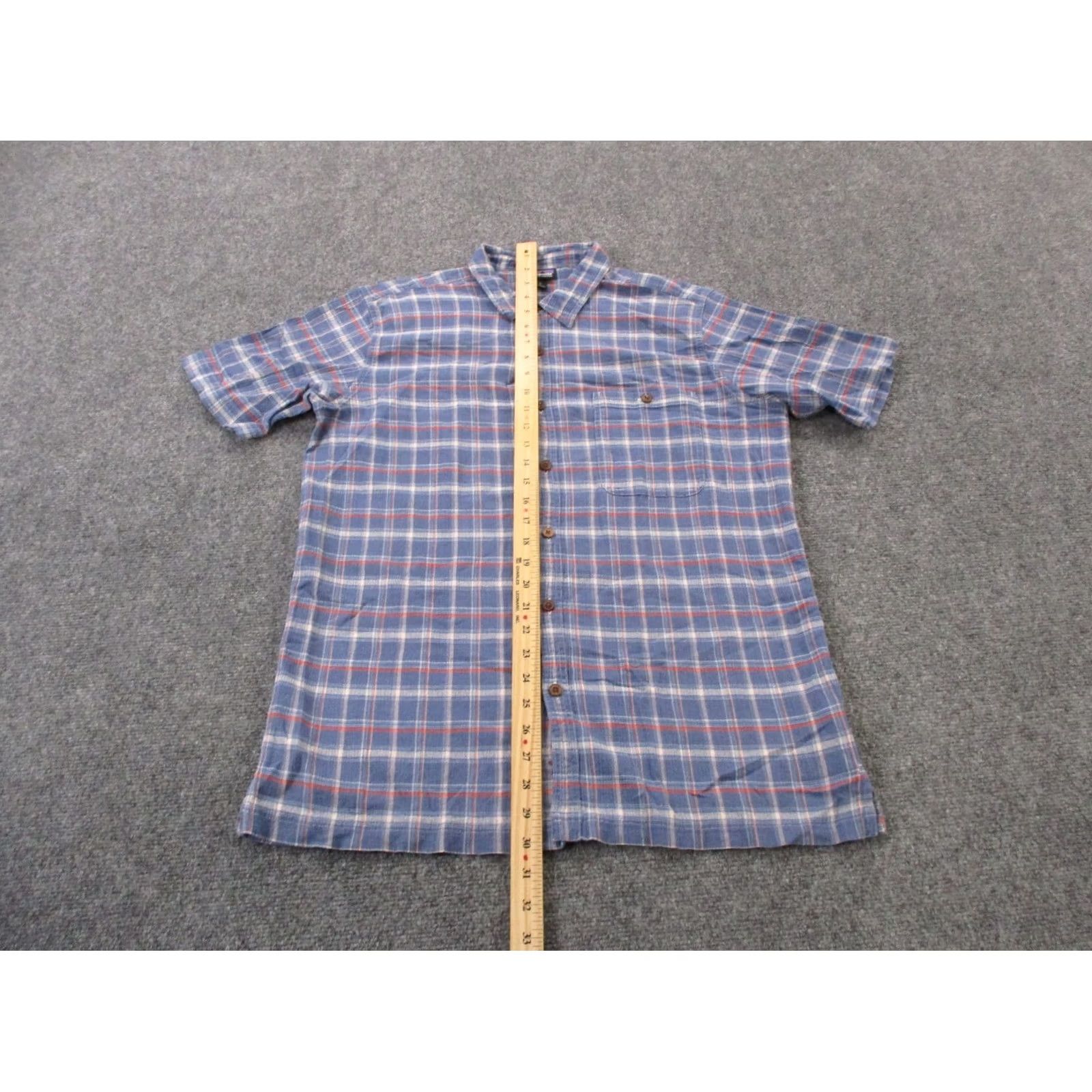 Patagonia Patagonia Shirt Mens L Plaid Seersucker Button-Up Collared Short Sleeve Casual Lightweight Cotton Size US L / EU 52-54 / 3 - 3 Thumbnail