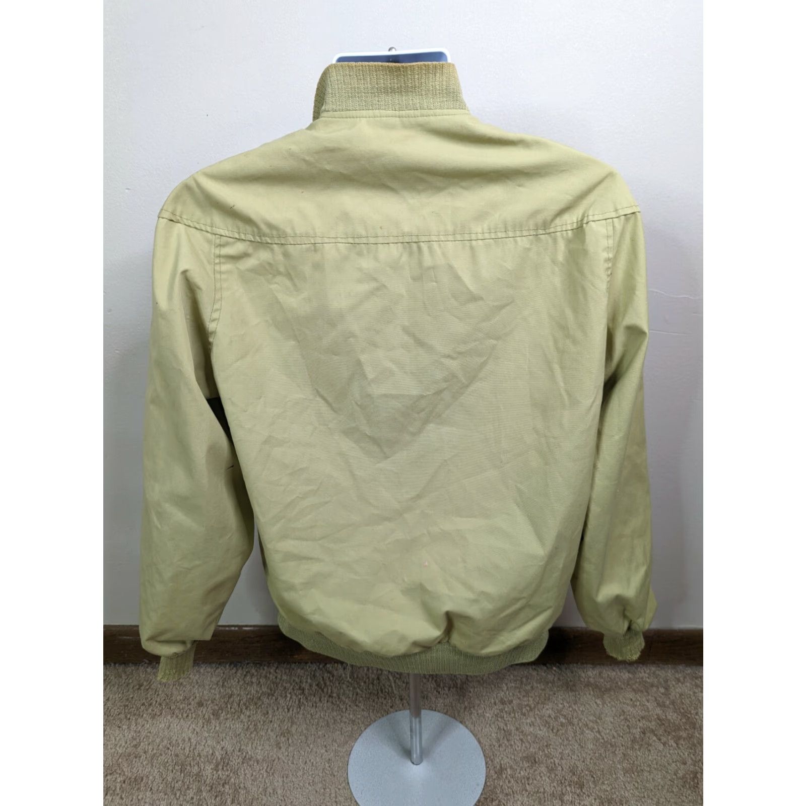 Vintage VINTAGE Land -N-Lakes Jacket Bomber Beige Coat Jacket M Mens Khaki Full Zip, All Seasons, Hunting, Field Battle/Coat Size US M / EU 48-50 / 2 - 3 Thumbnail