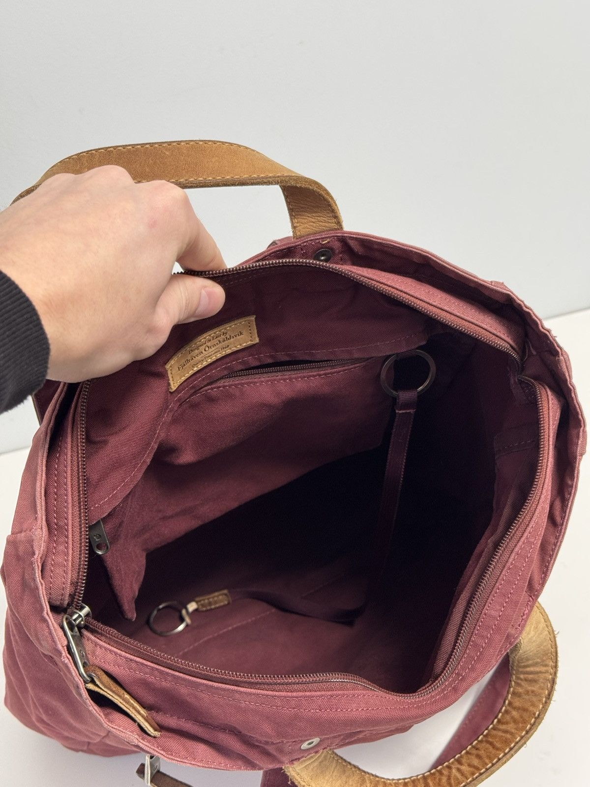 Fjallraven Fjallraven G-1000 Maroon Red Bag Totepack Shoulder Backpack Size ONE SIZE - 18 Thumbnail
