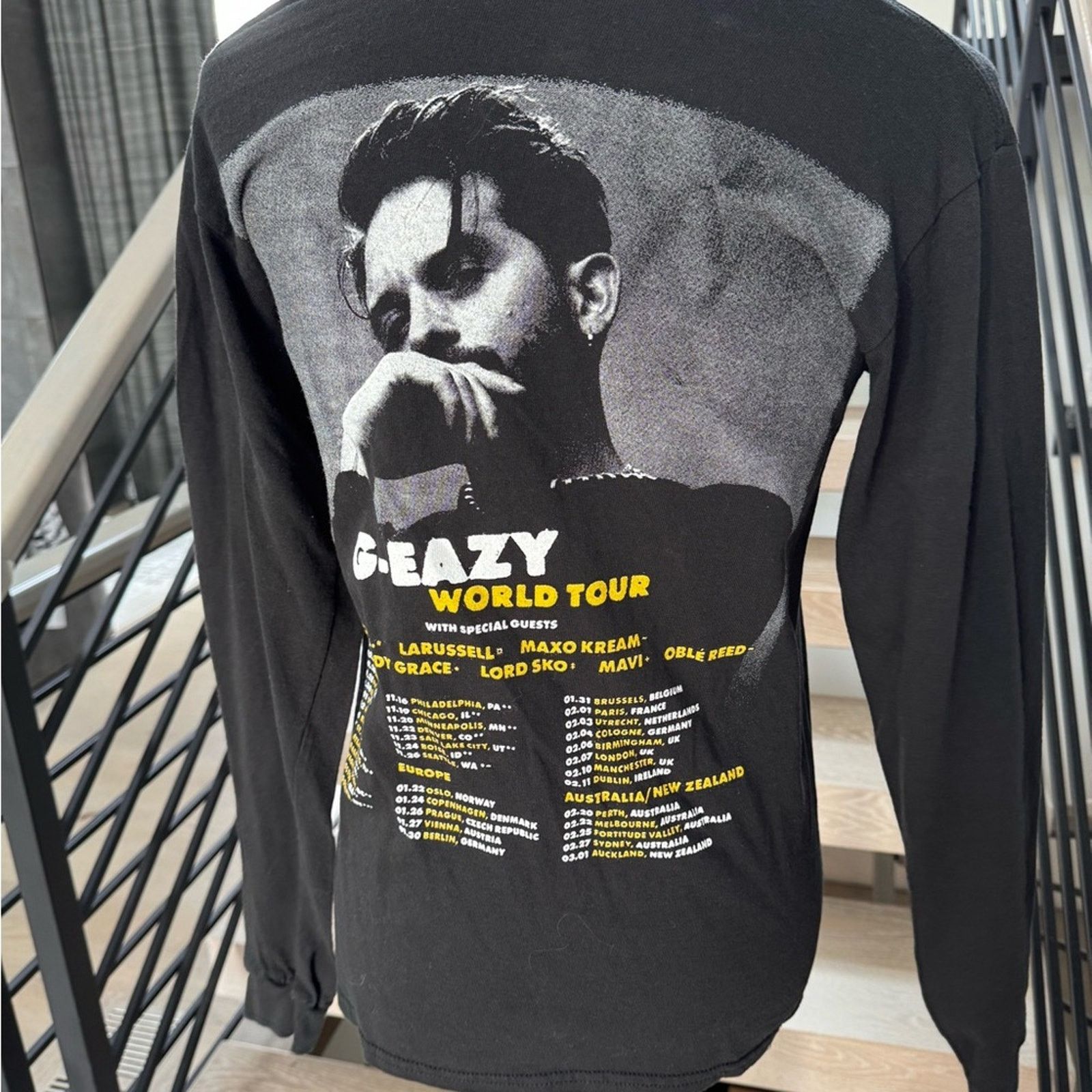 G-Eazy G-Eazy Black Graphic Long Sleeve Shirt Size S / US 4 / IT 40 - 4 Thumbnail
