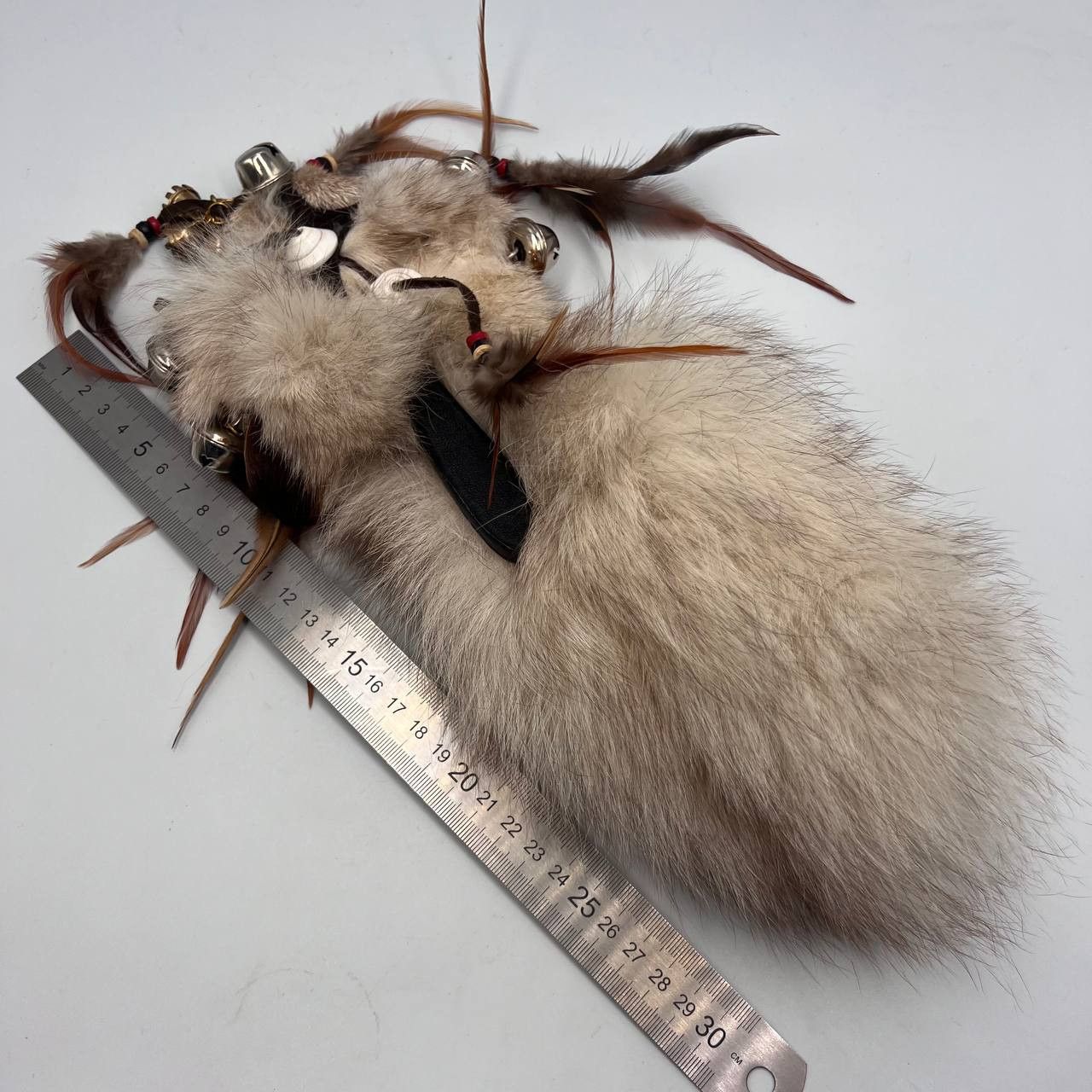 Vintage Vintage Healing Real Eco-friendly Fur Fox Tail Amulet Bells Size ONE SIZE - 6 Thumbnail