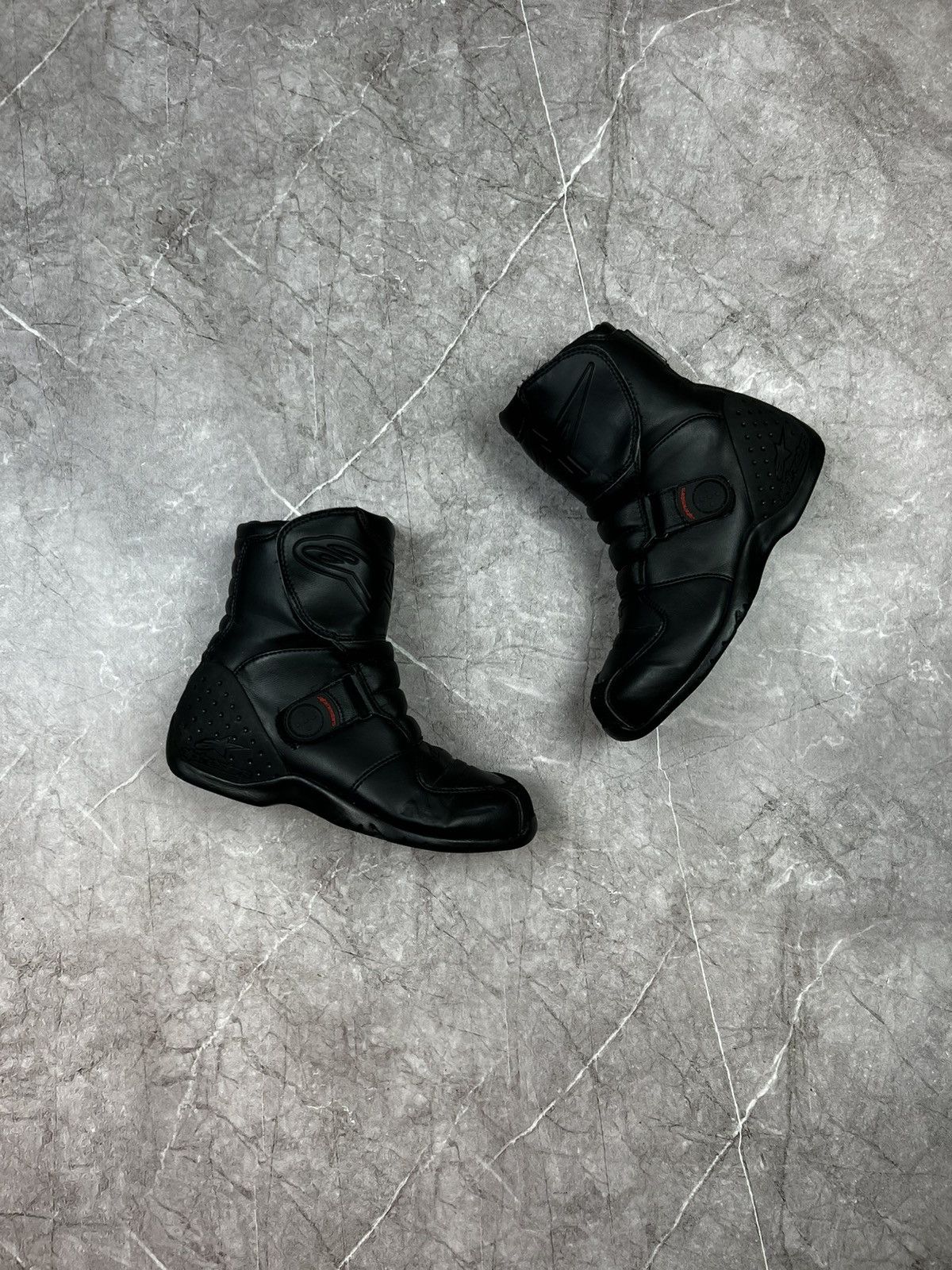 Alpinestars Black Aplinestars Motorcycle Boots Size 7.5 Size US 7 / EU 40 - 2 Thumbnail