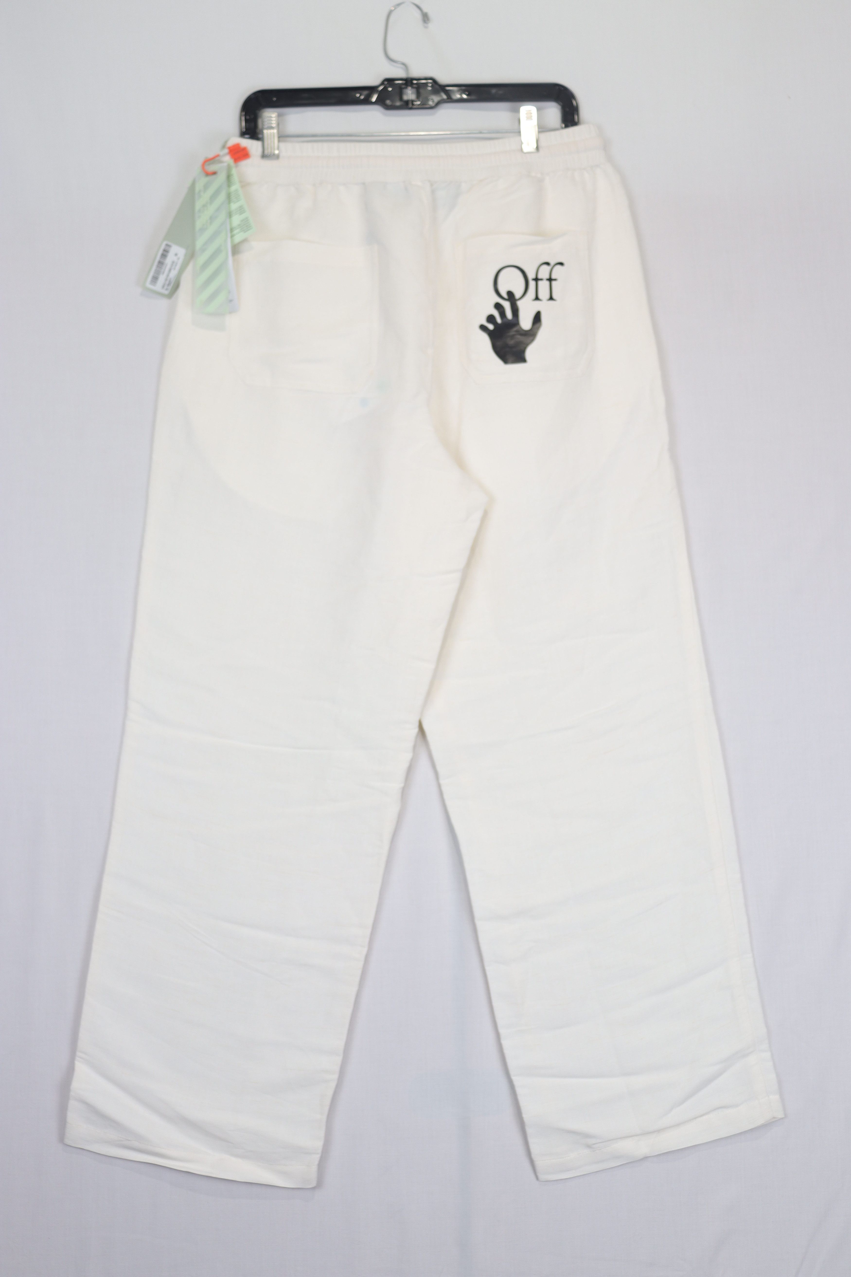 Off-White o1rshd11223 Skateboard Linen pants in off-White Size US 34 / EU 50 - 1 Thumbnail